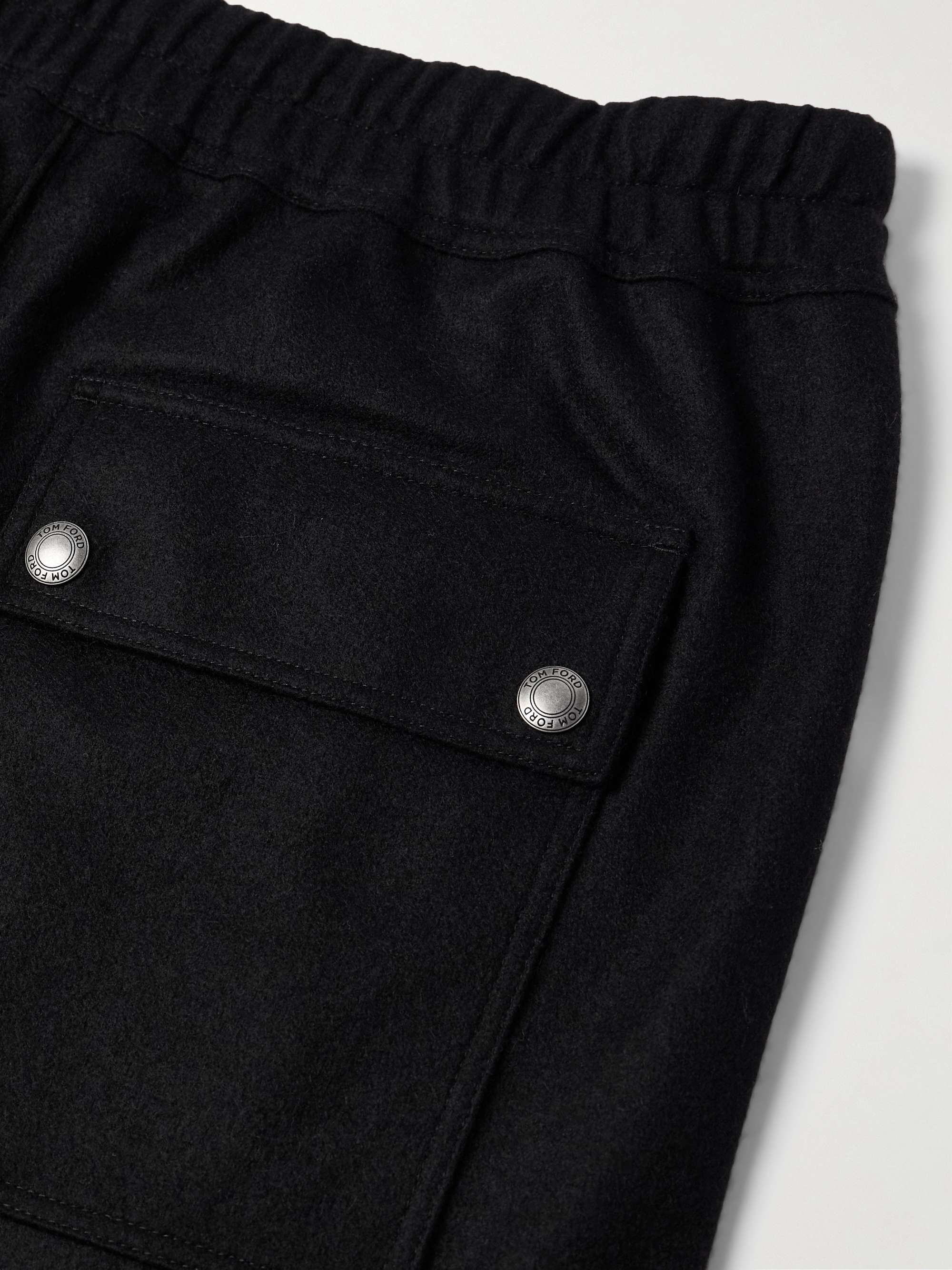 Straight-Leg Pleated Cashmere Sweatpants view