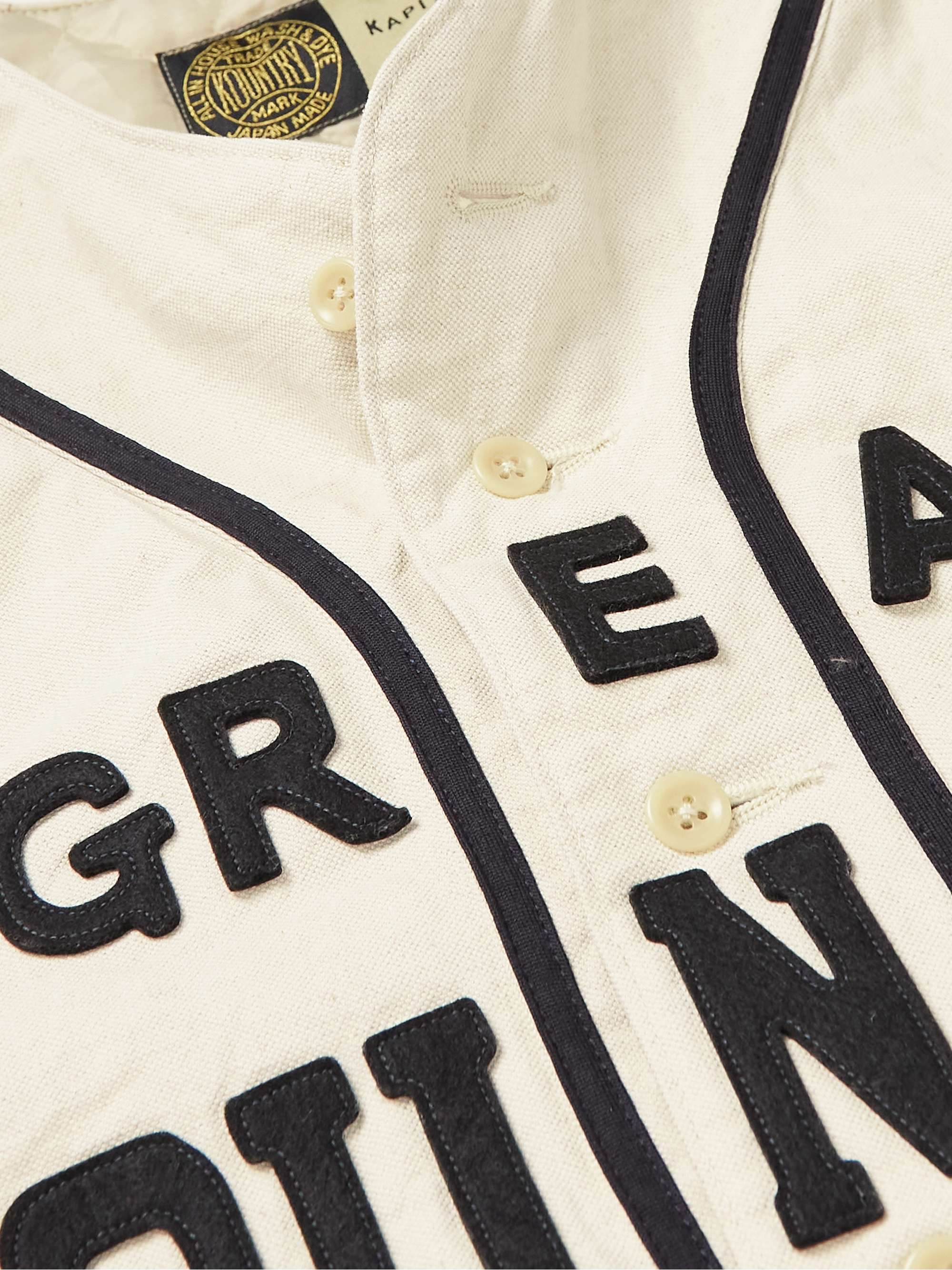 Great Kountry Appliquéd Cotton and Linen-Blend Canvas Shirt view