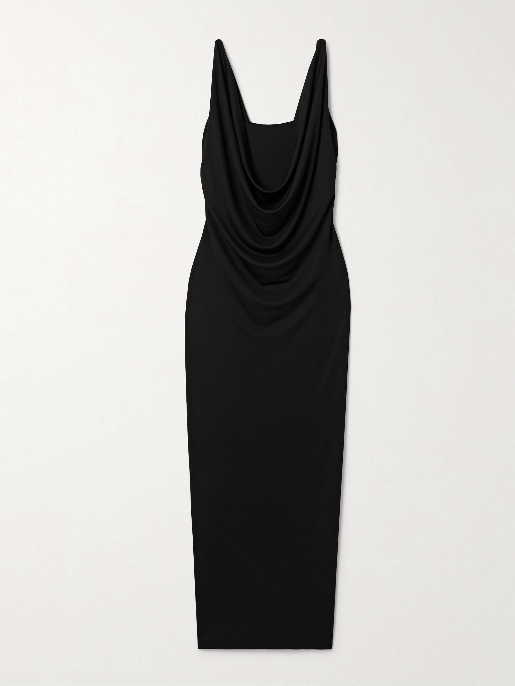 Odessa draped stretch-jersey midi dress hero visual