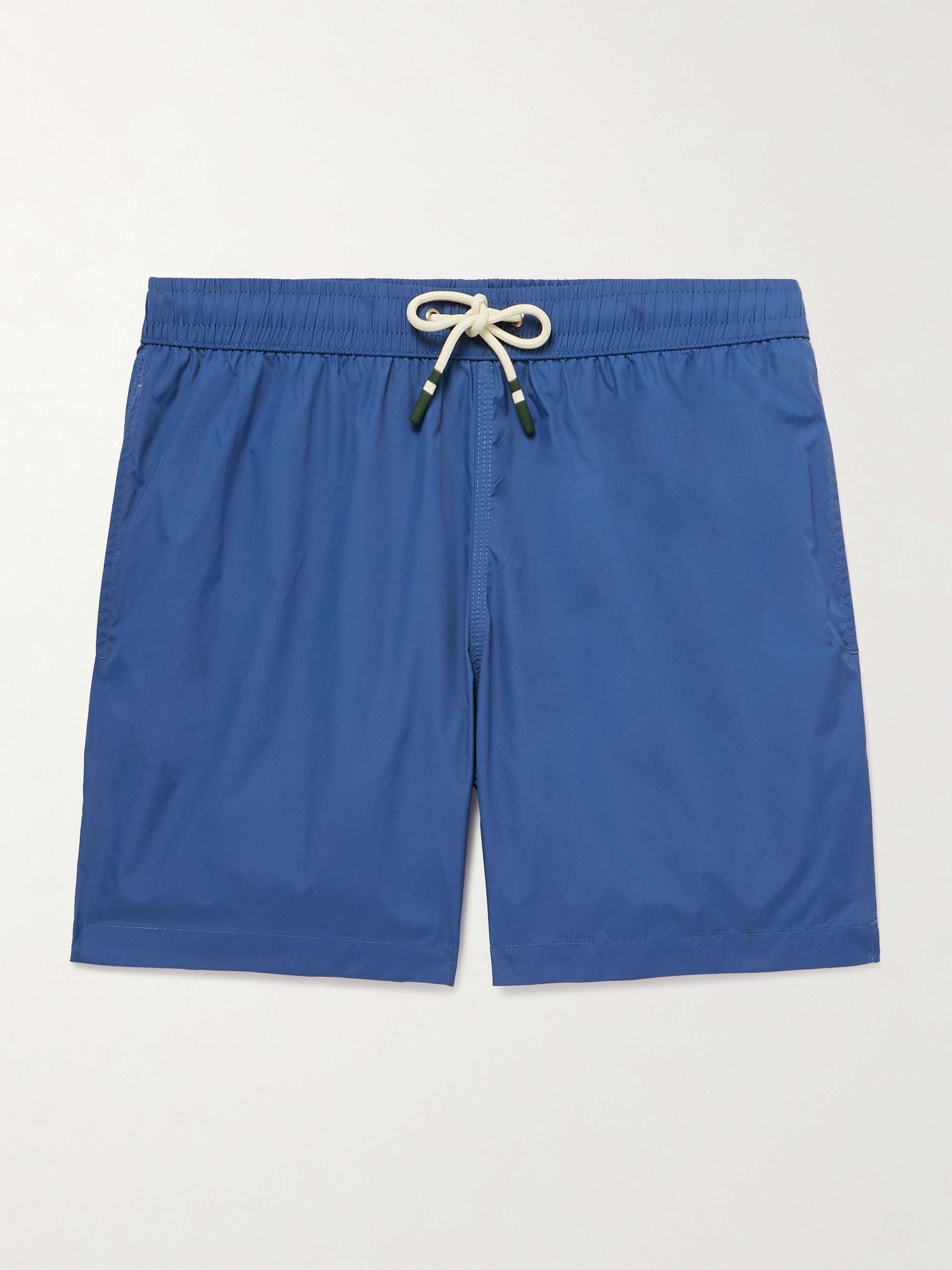 Straight-Leg Mid-Length Recycled Swim Shorts hero visual
