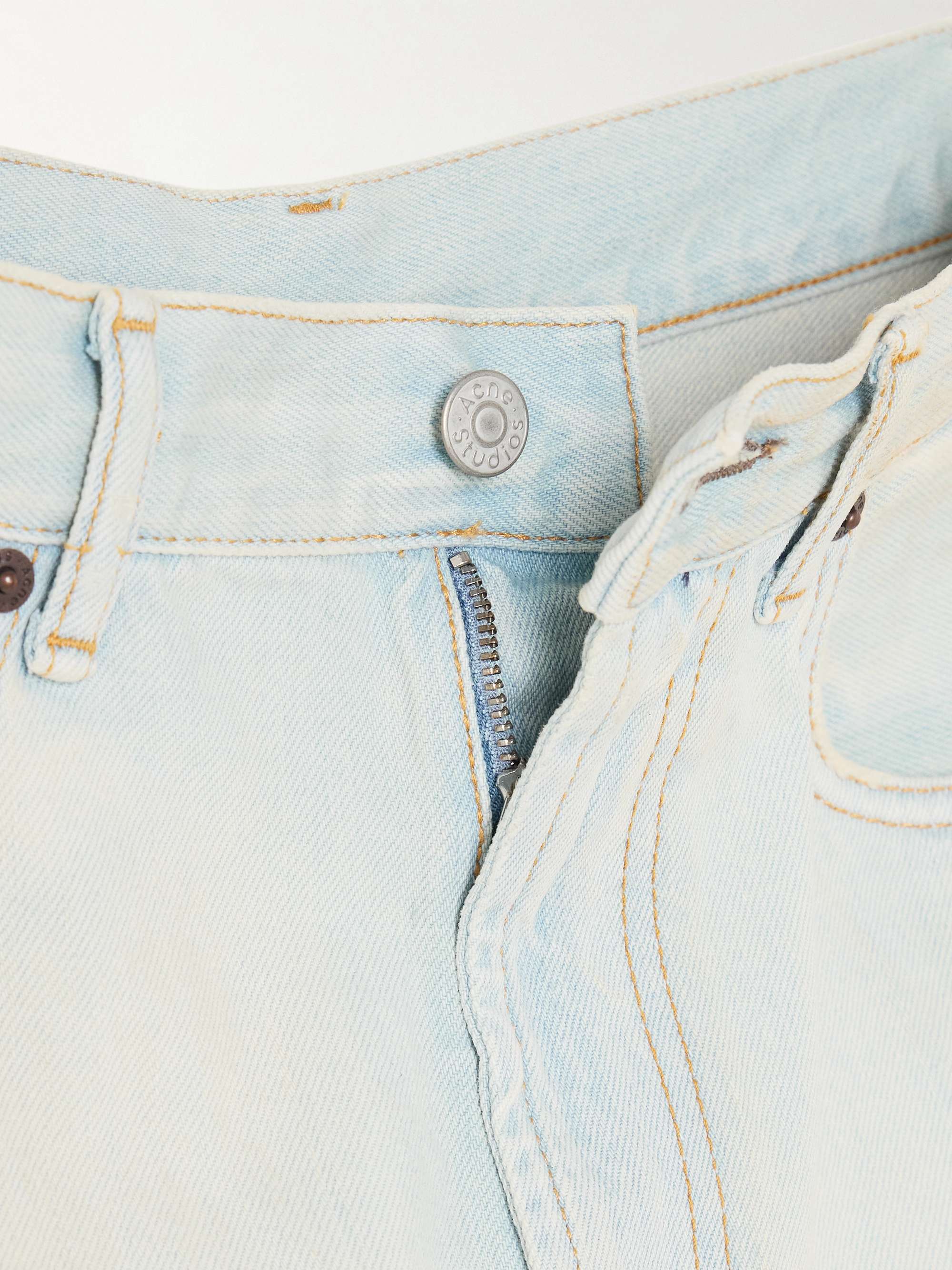 2022 distressed high-rise wide-leg jeans view