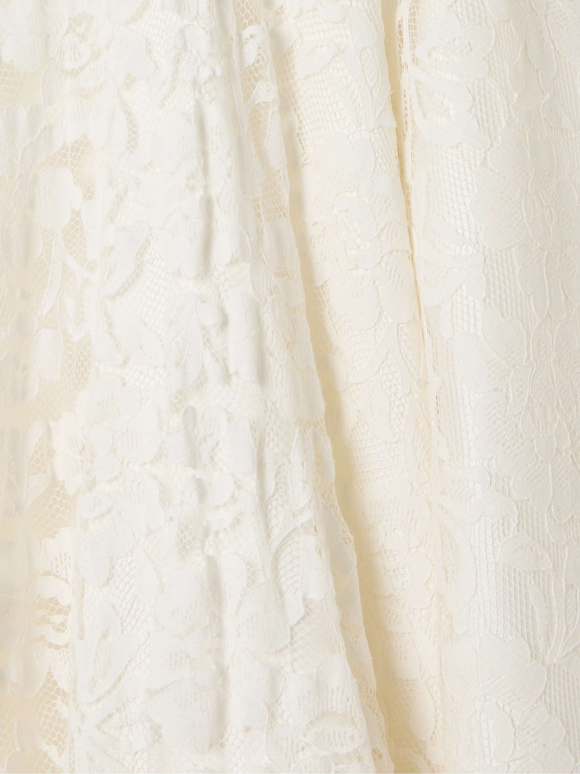 Dominique lace and crepe gown view