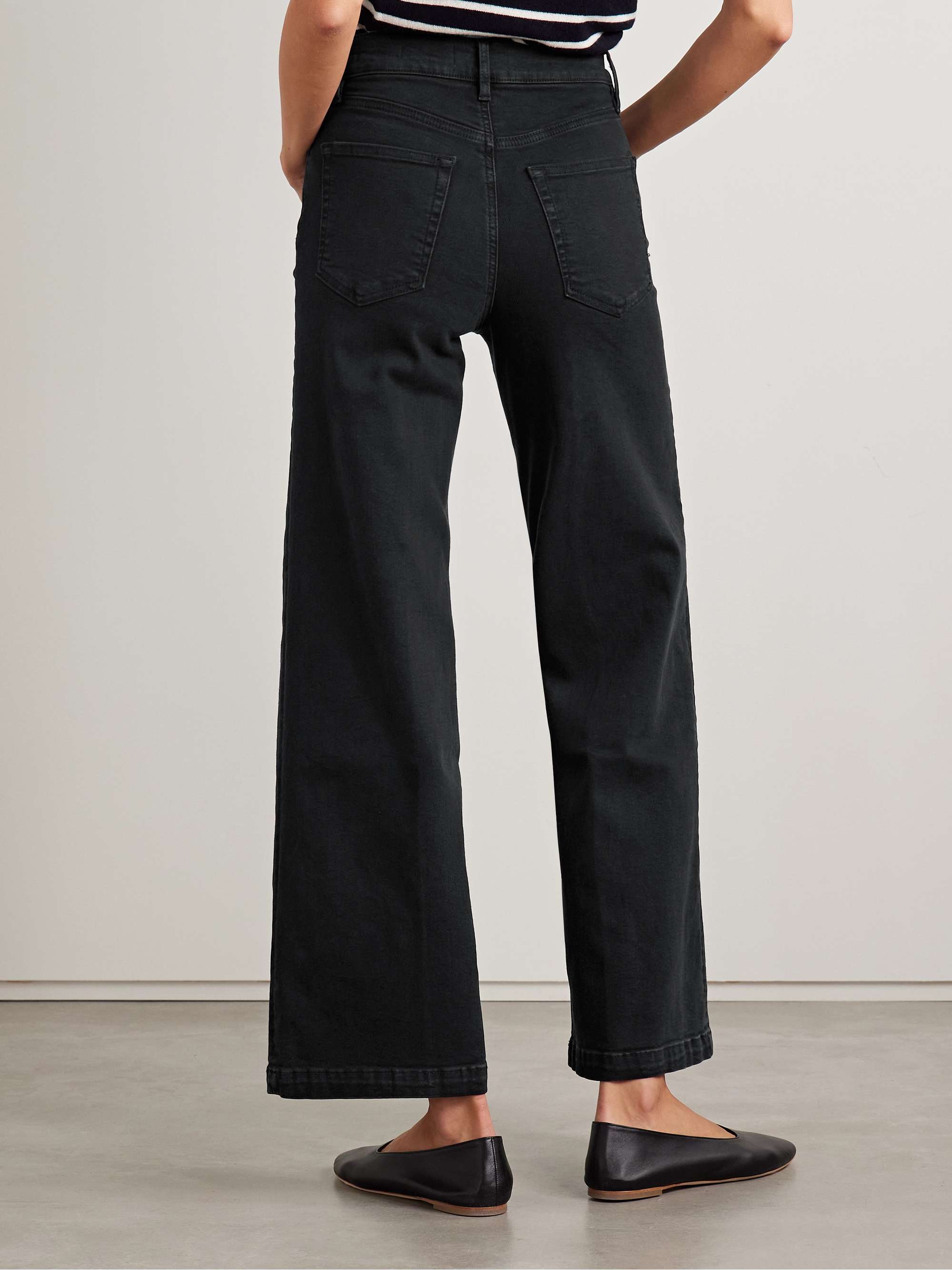 Le Slim Palazzo high-rise wide-leg jeans view