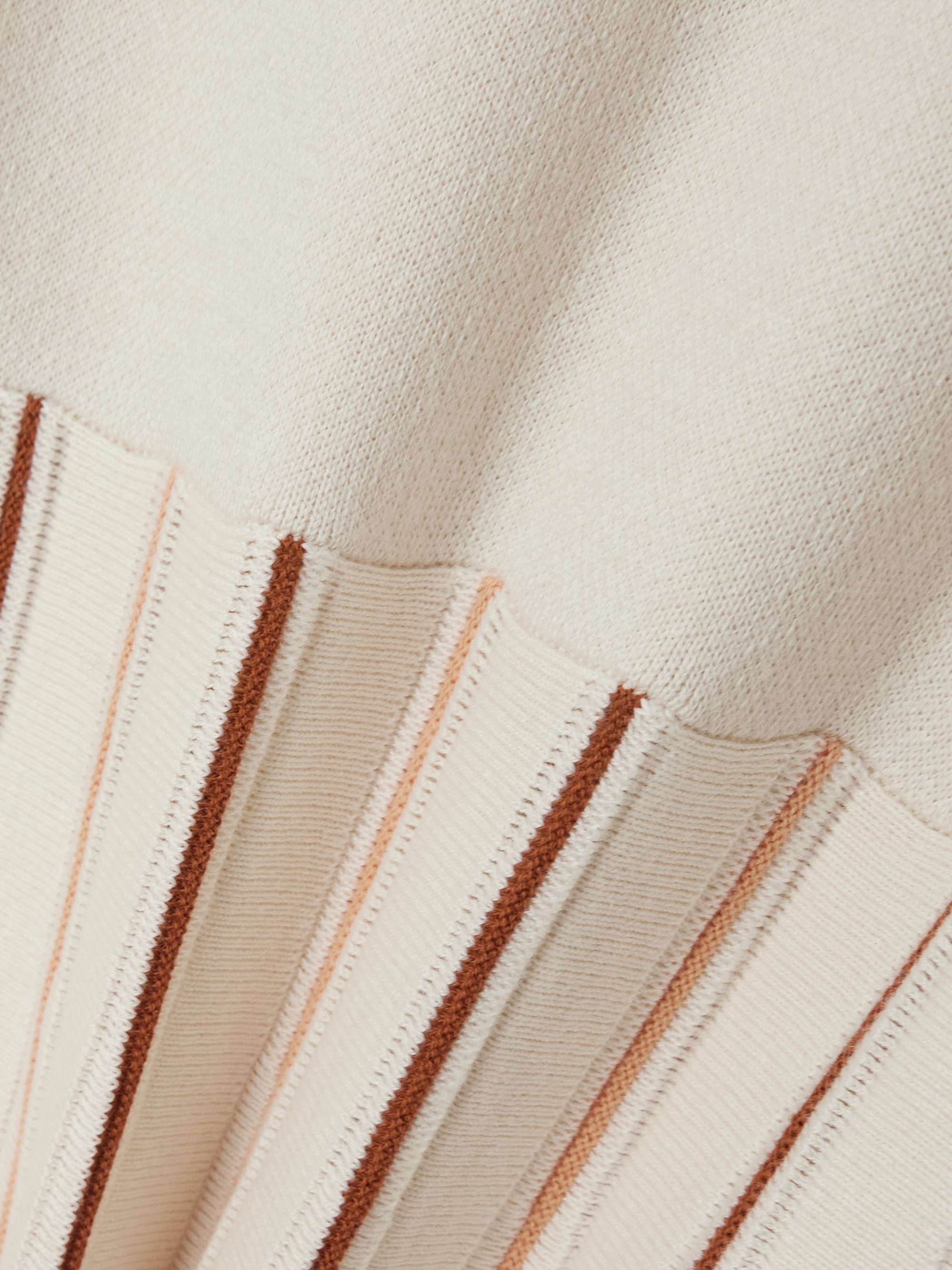 Manglar one-shoulder striped organic cotton maxi dress view