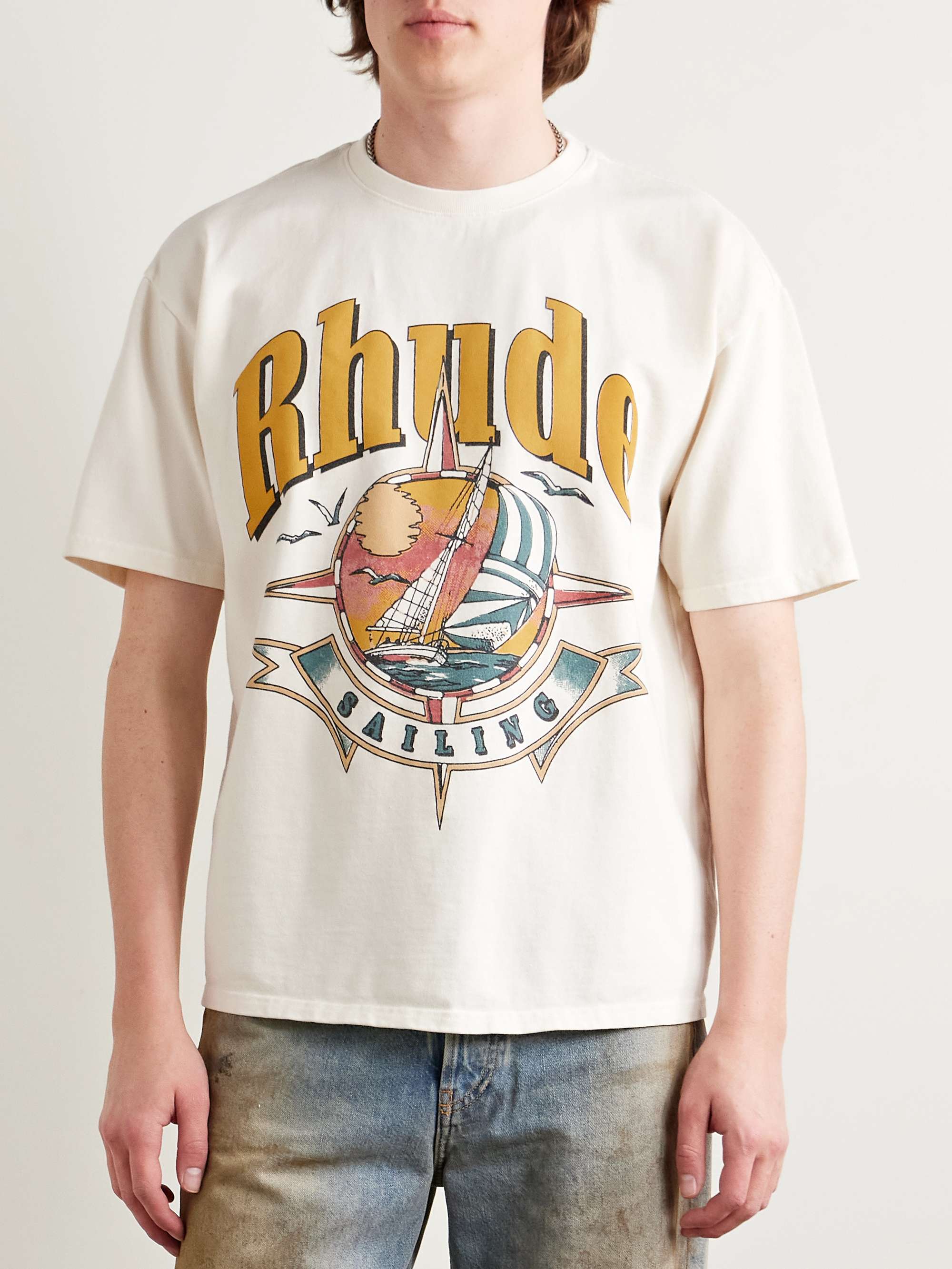 Port De Rhude Logo-Print Cotton-Jersey T-Shirt view