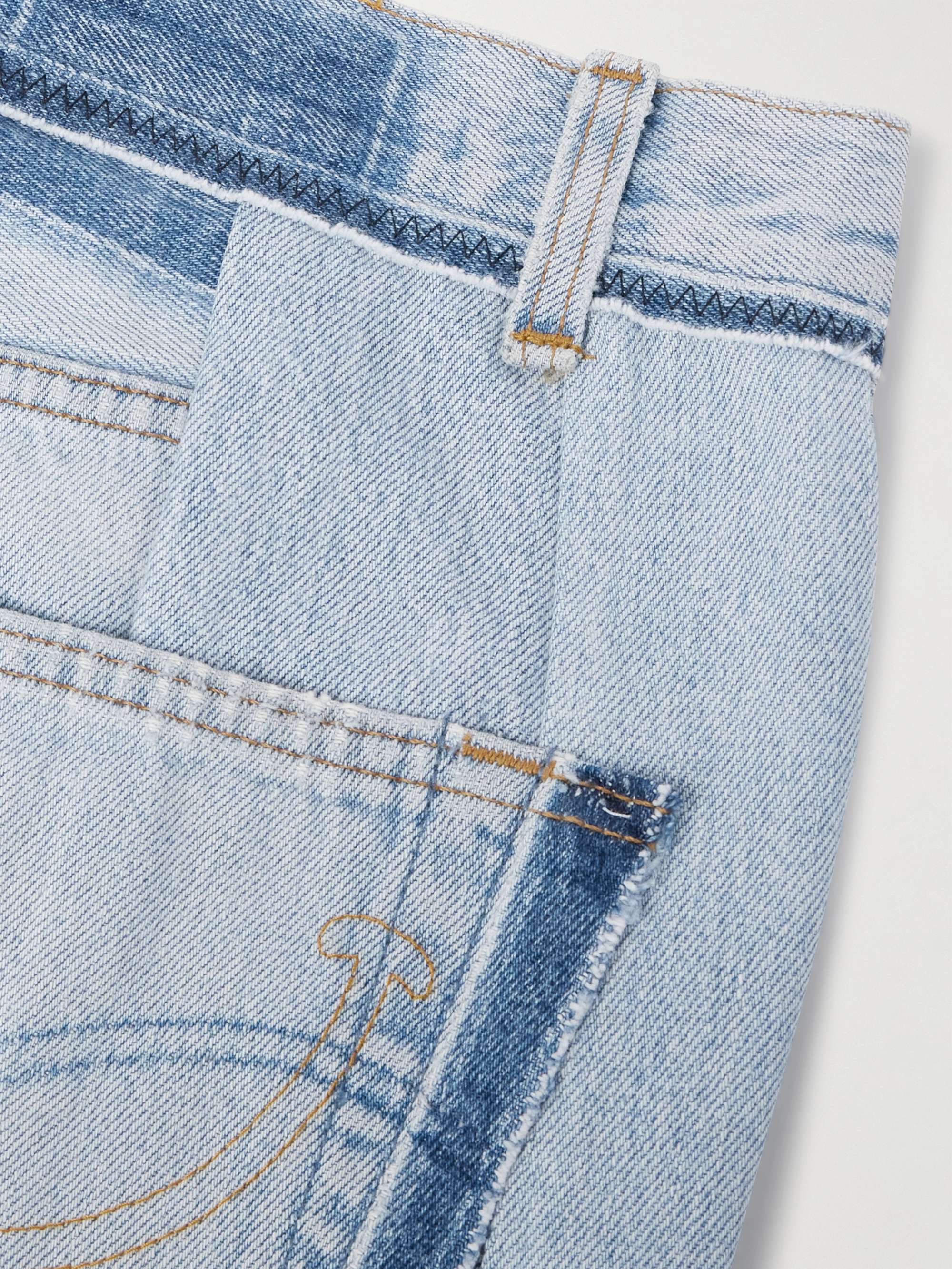Flared Patchwork Jeans view