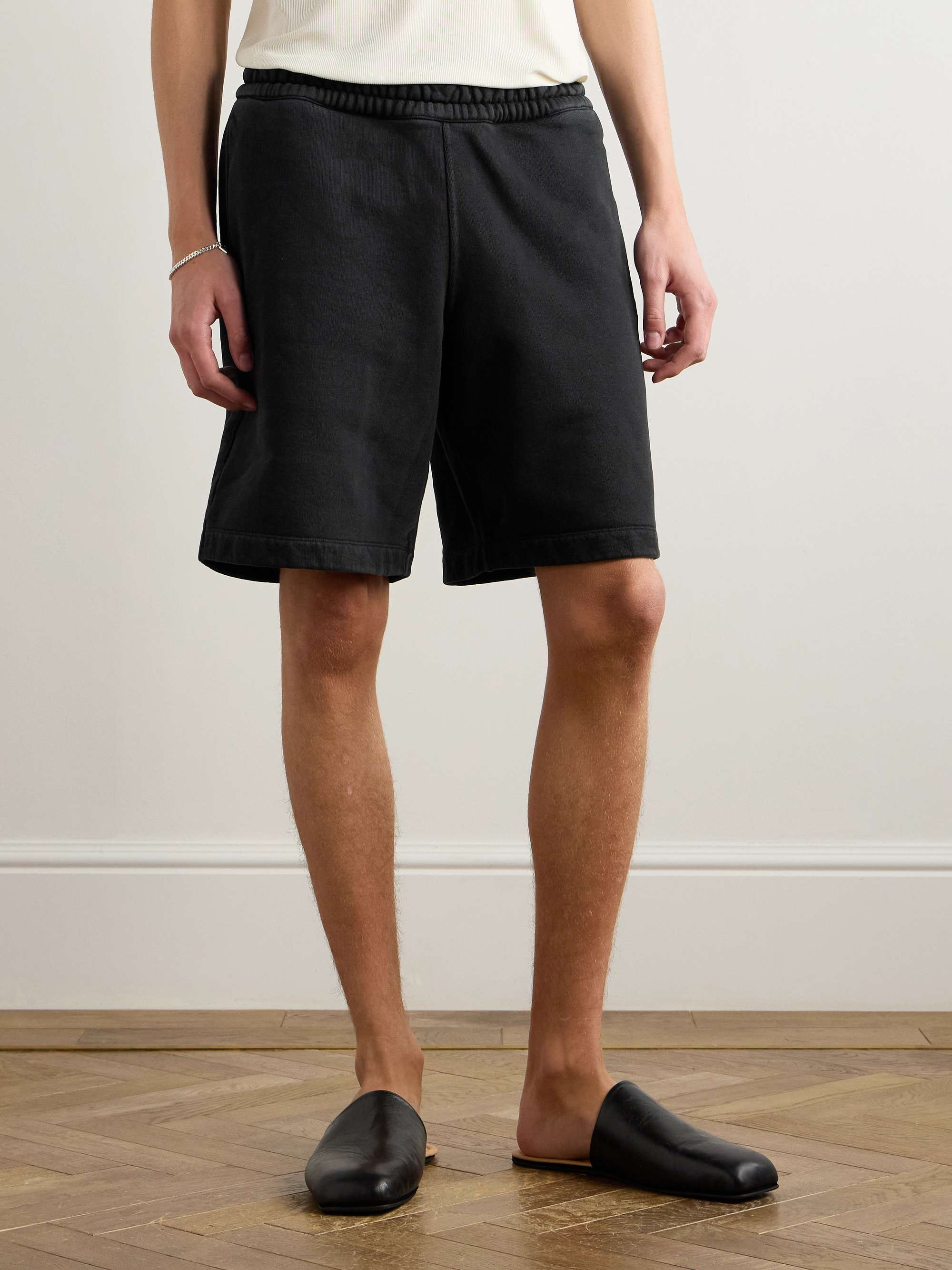 Plage Straight-Leg Cotton-Jersey Shorts view