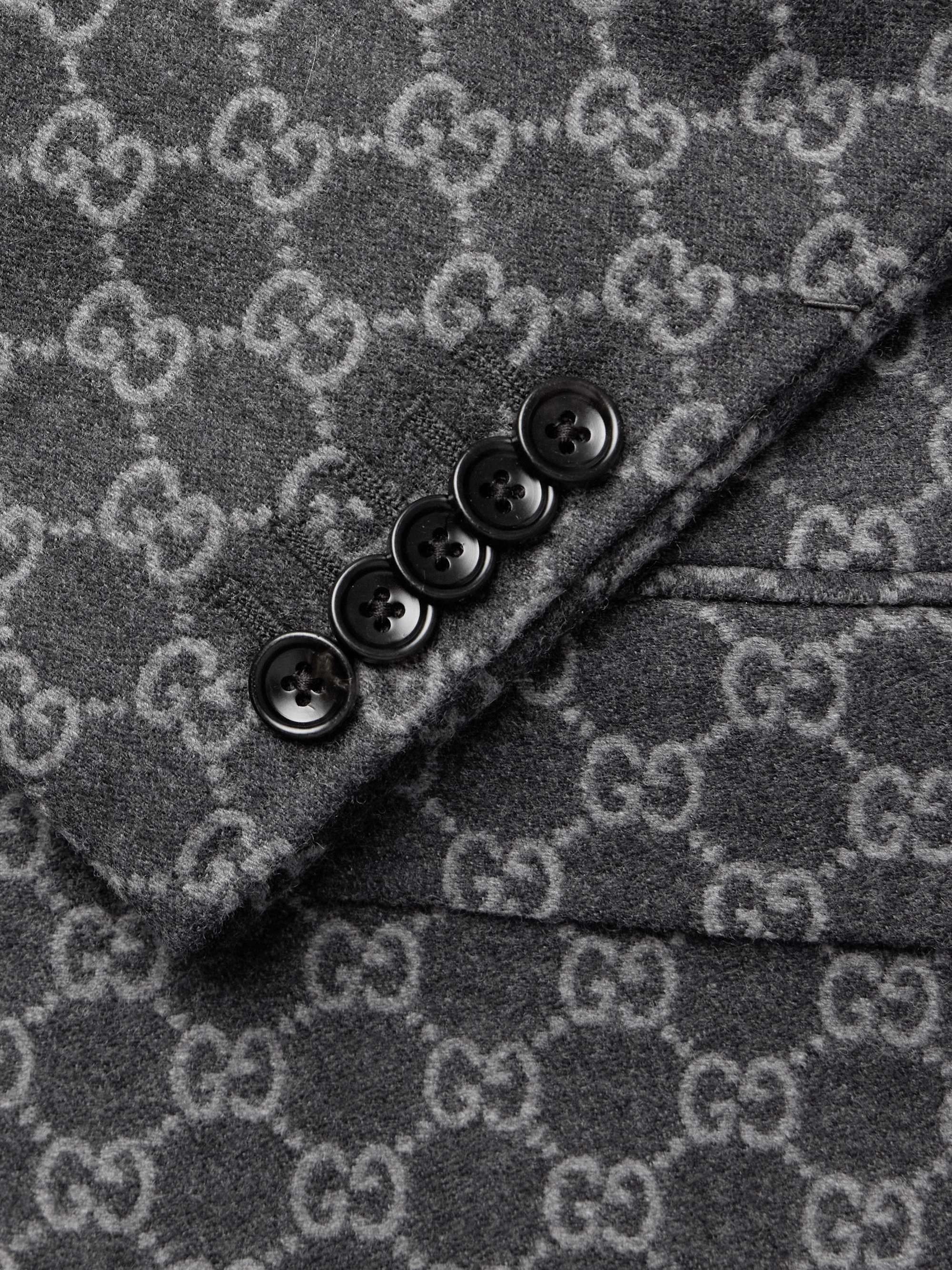 Monogrammed Wool Suit Jacket view