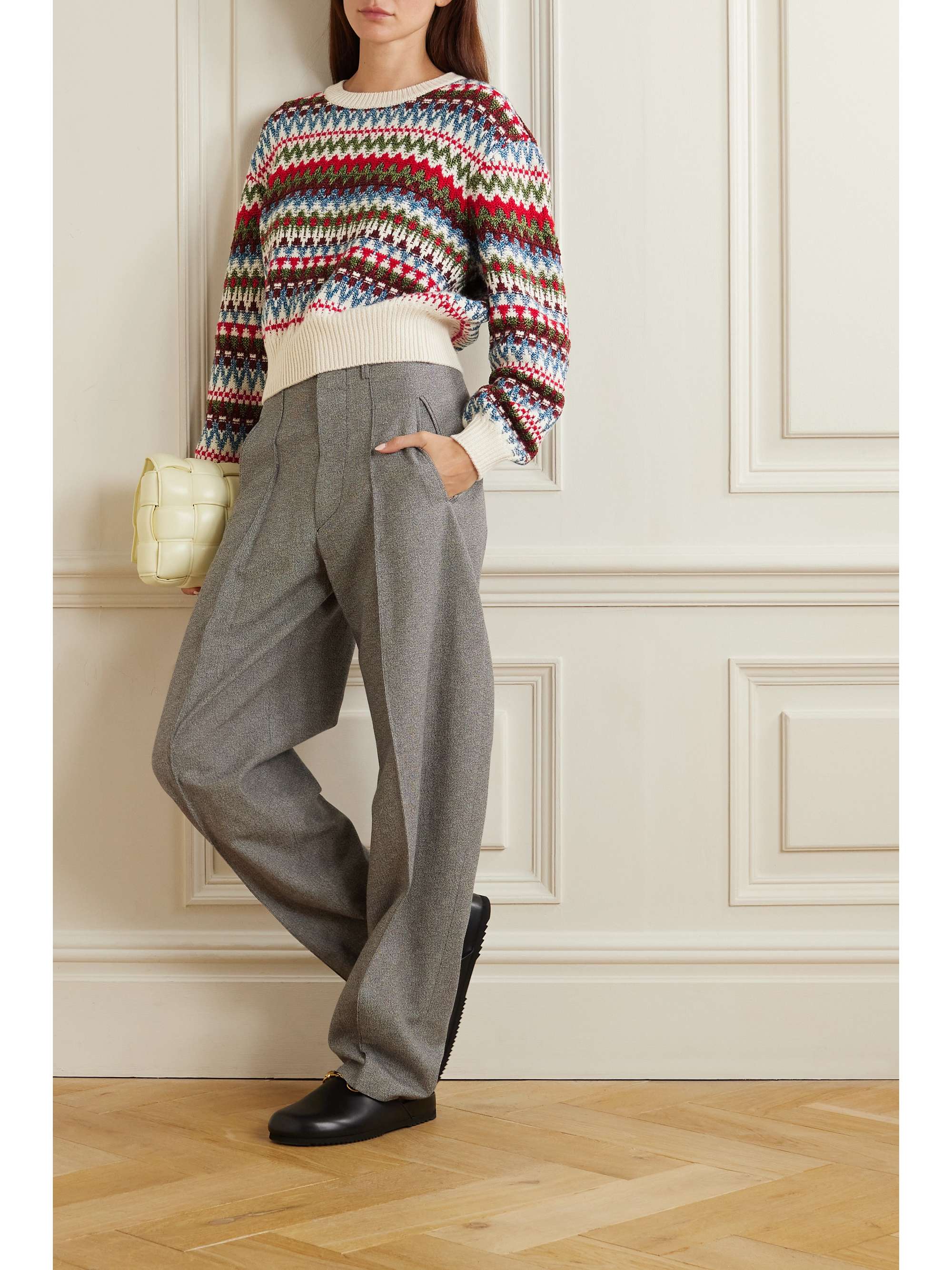 Trujillo Fair Isle silk, cashmere and cotton-blend sweater view