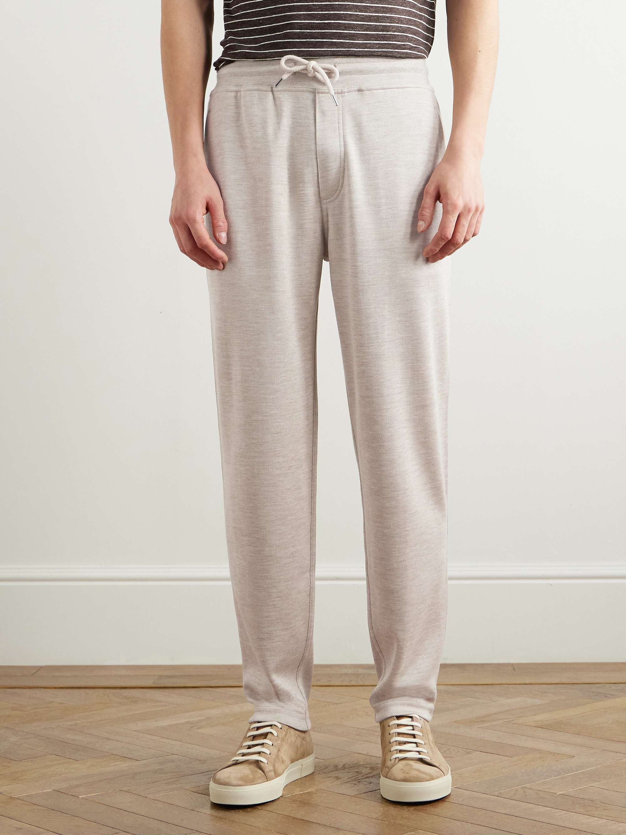Tapered Cashmere-Blend Jersey Sweatpants view