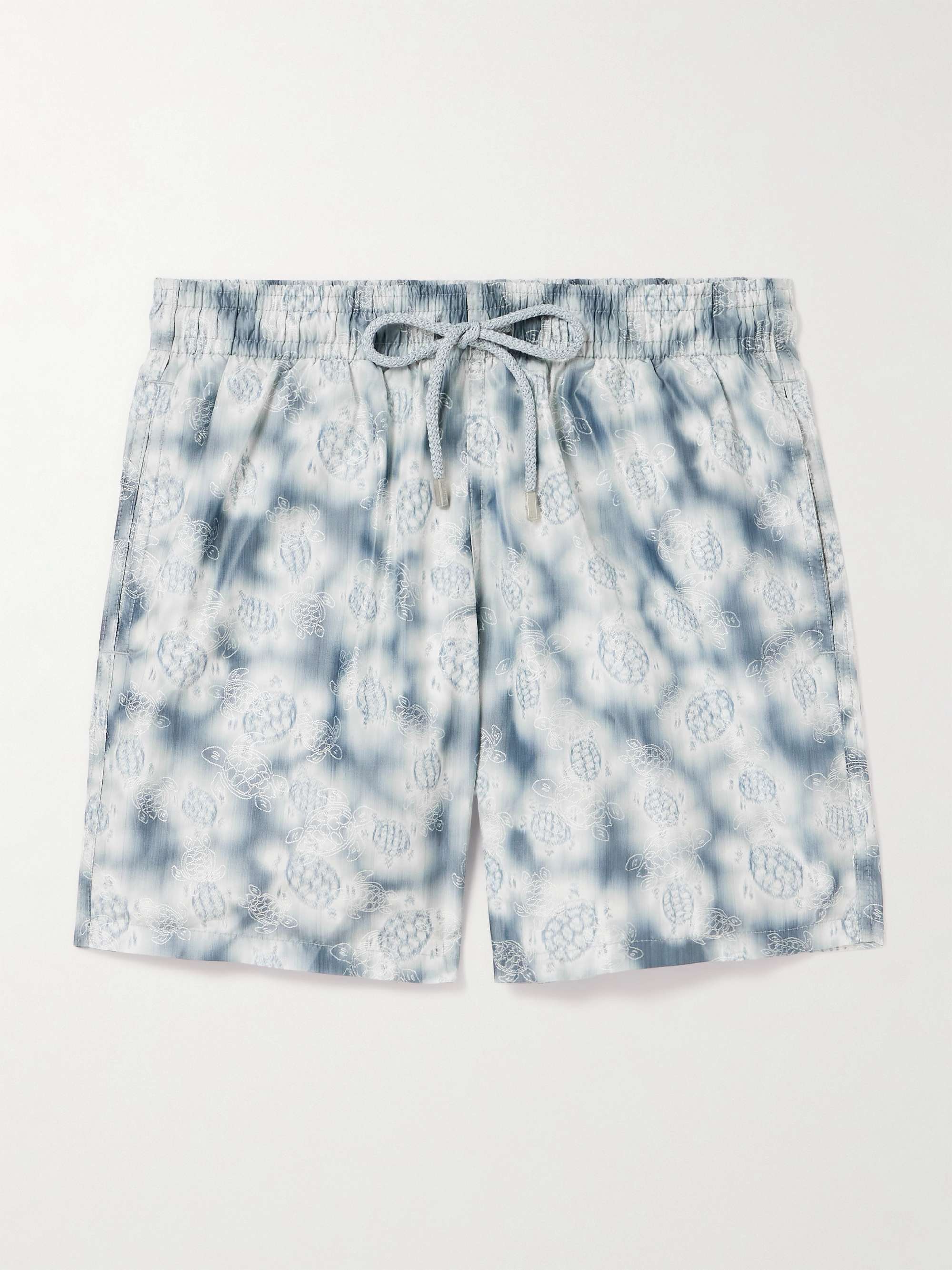+ Maison BUCOL Moopea Straight-Leg Mid-Length Embroidered Printed Recycled Swim Shorts hero visual