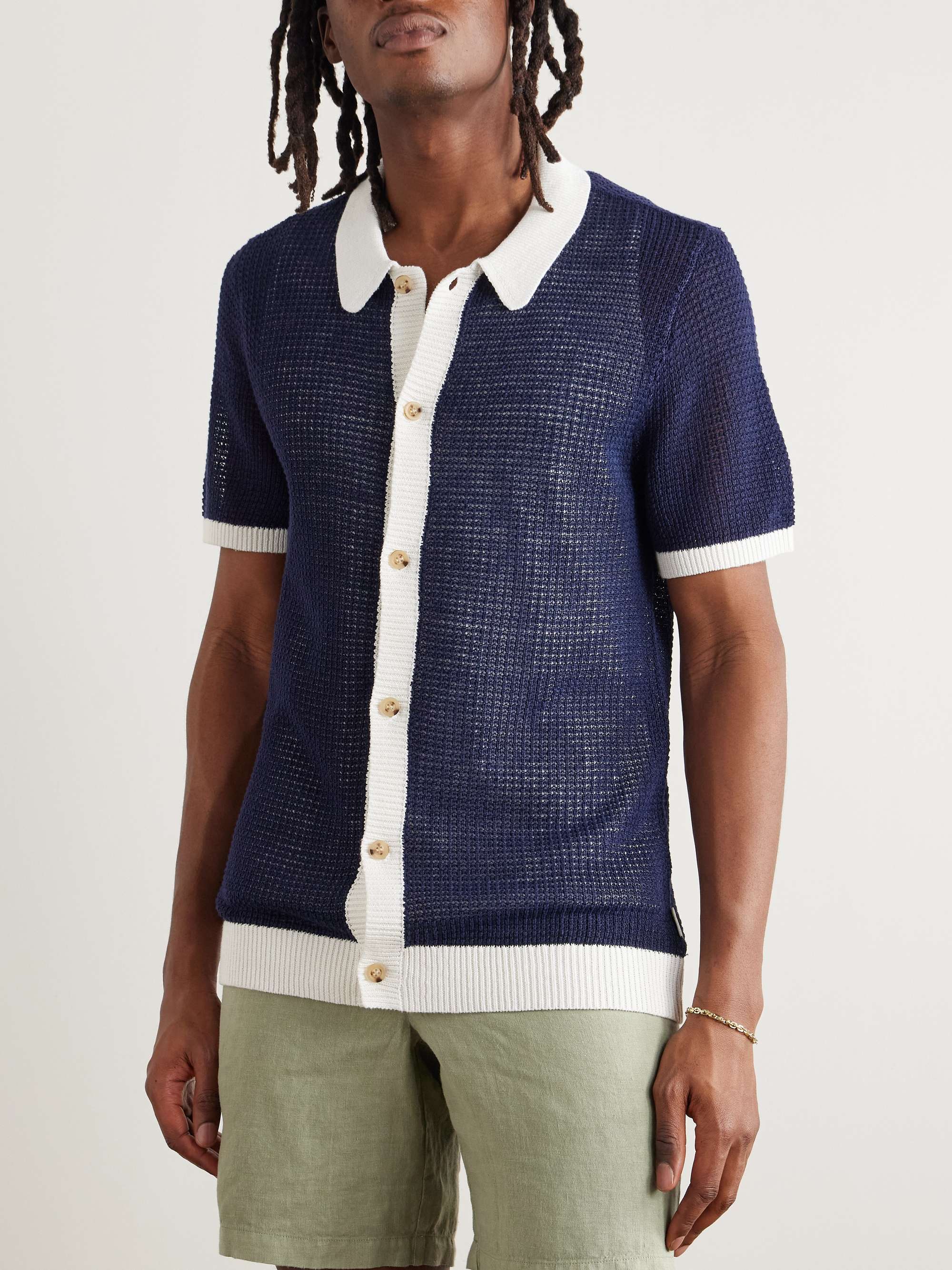 Two-Tone Linen Shirt view