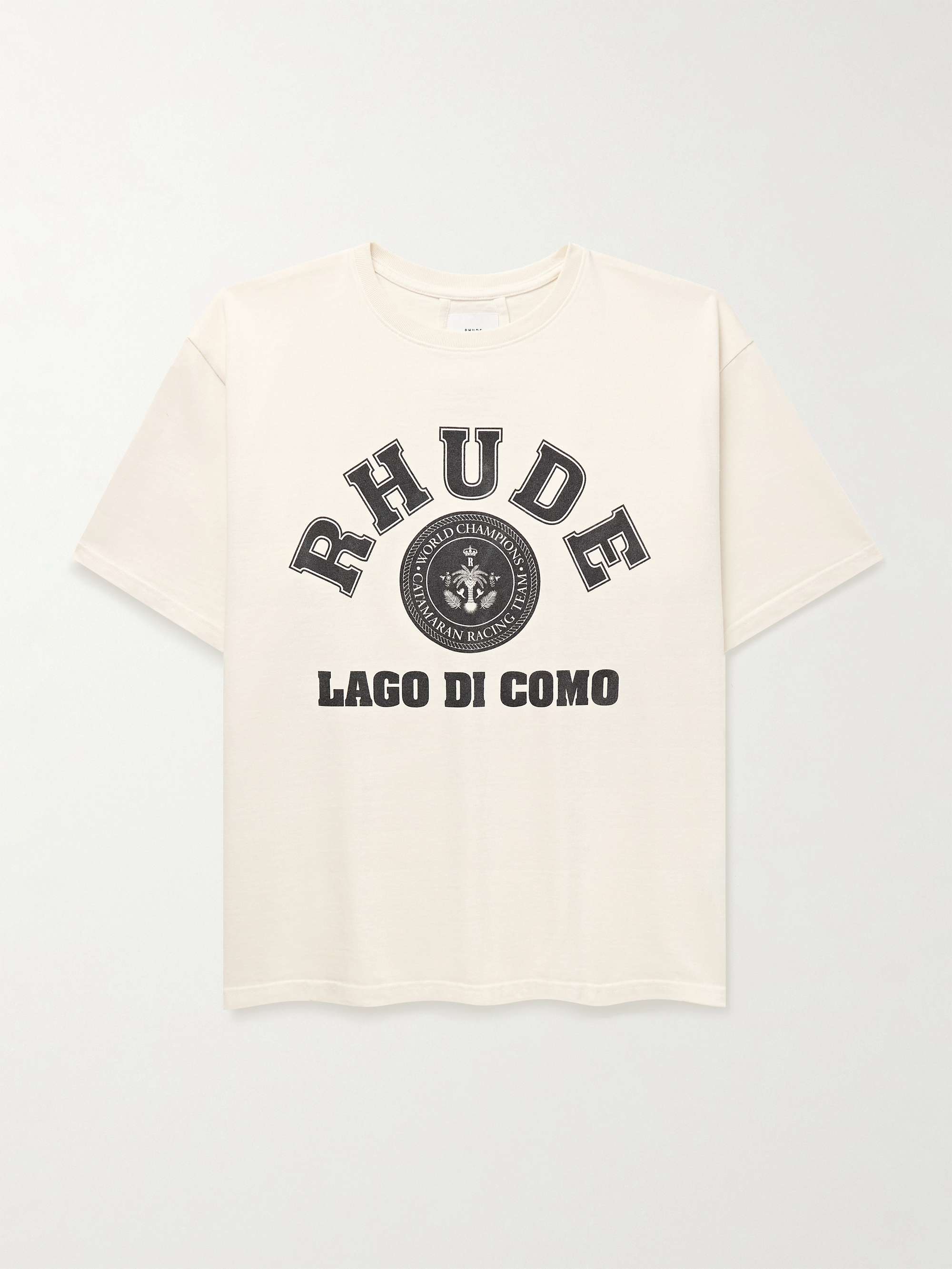 + Como 1907 Lago di Como Logo-Print Cotton-Jersey T-Shirt hero visual
