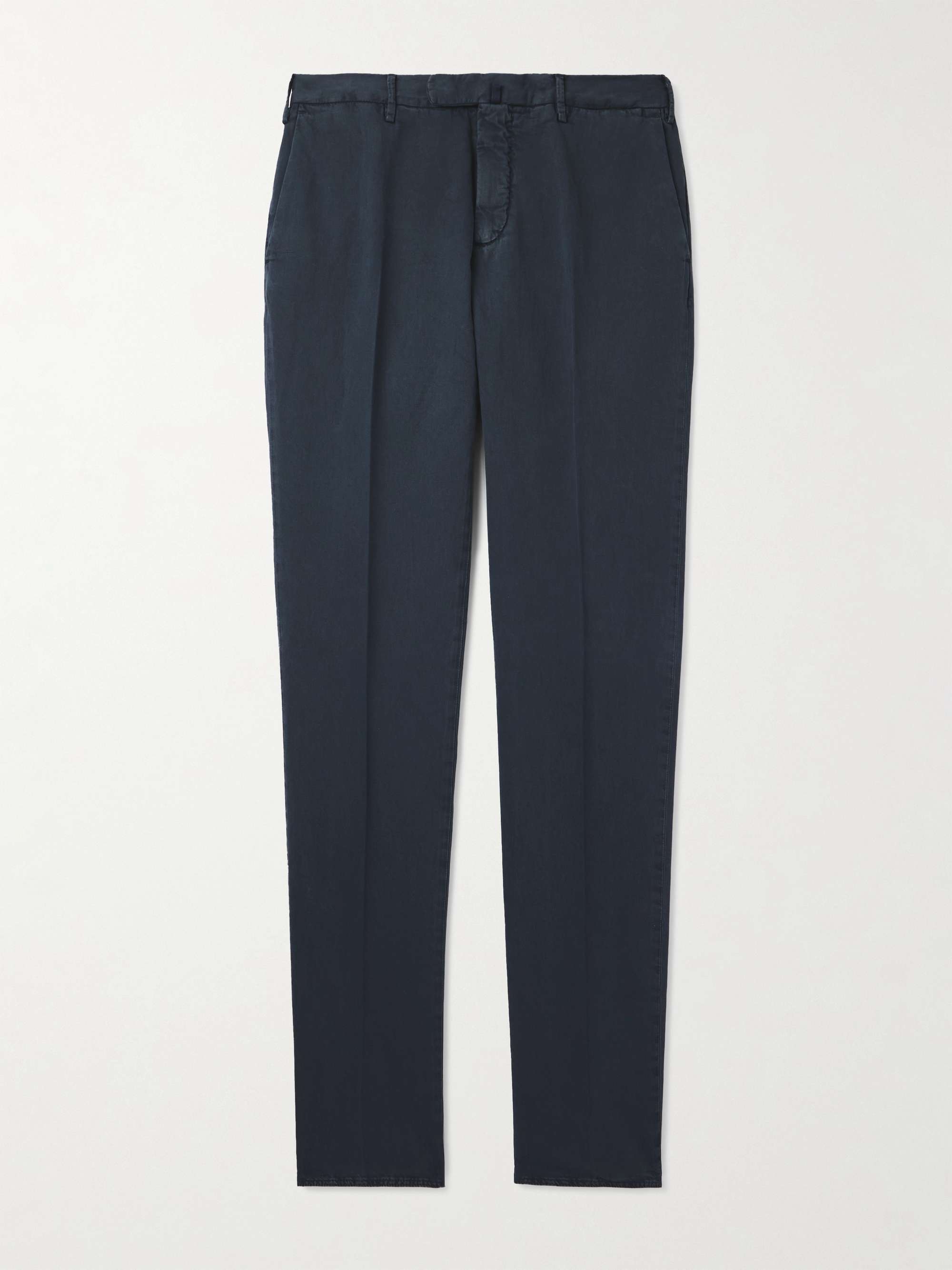 Venezia 1951 Slim-Fit Cotton and Linen-Blend Trousers hero visual