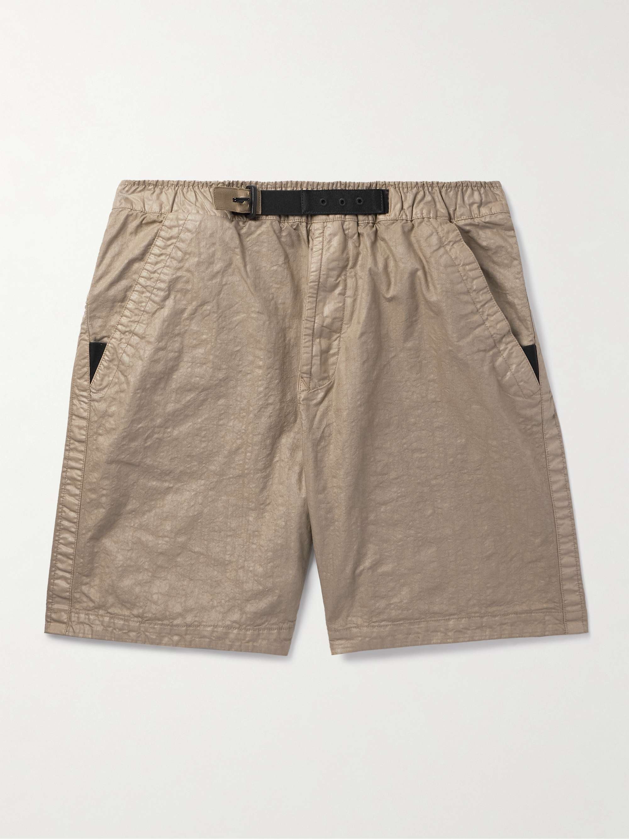 Panama-TC Straight-Leg Belted Garment-Dyed Nylon Bermuda Shorts hero visual
