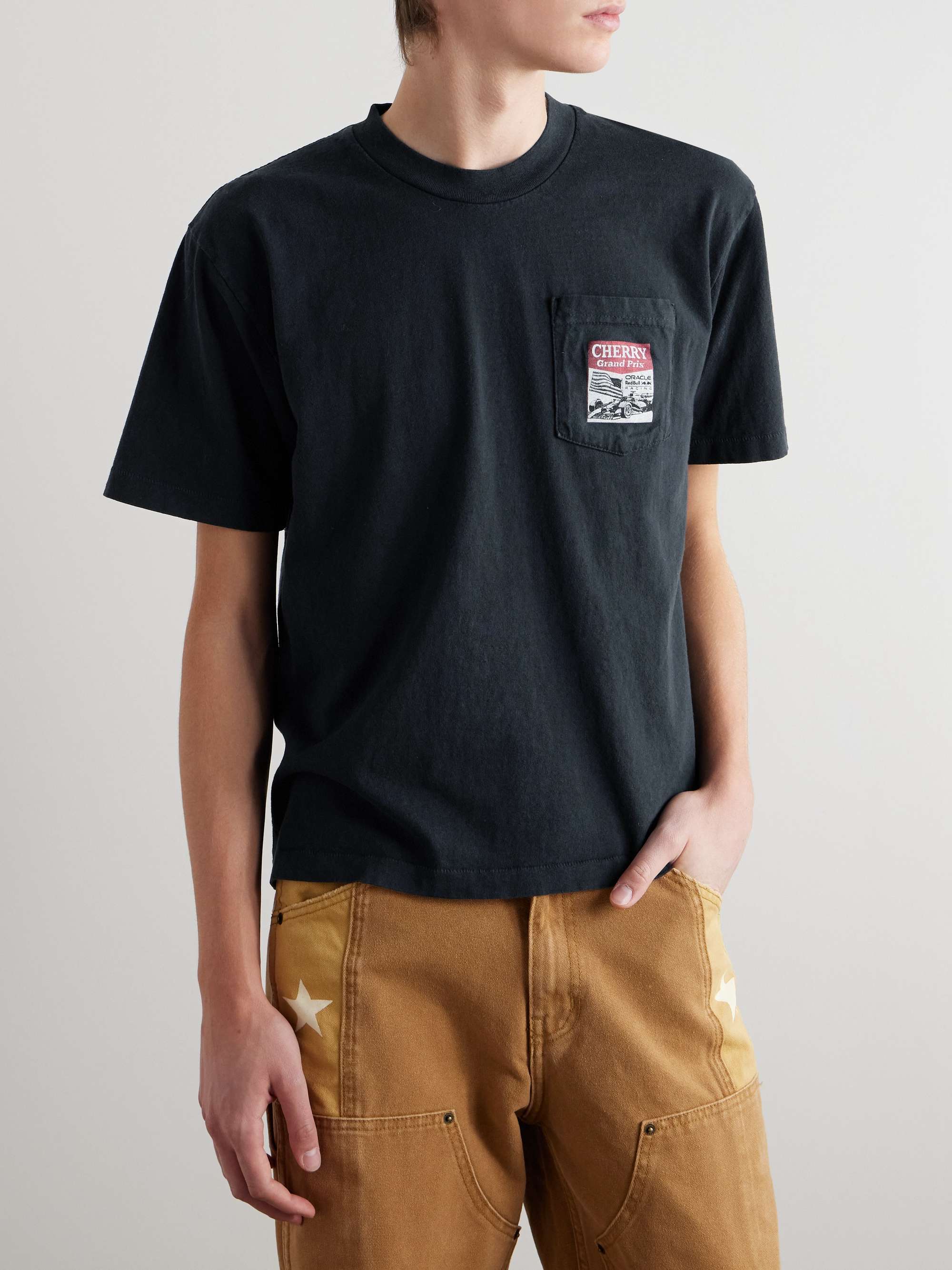 + Oracle Red Bull Racing Logo-Print Cotton-Jersey T-Shirt view