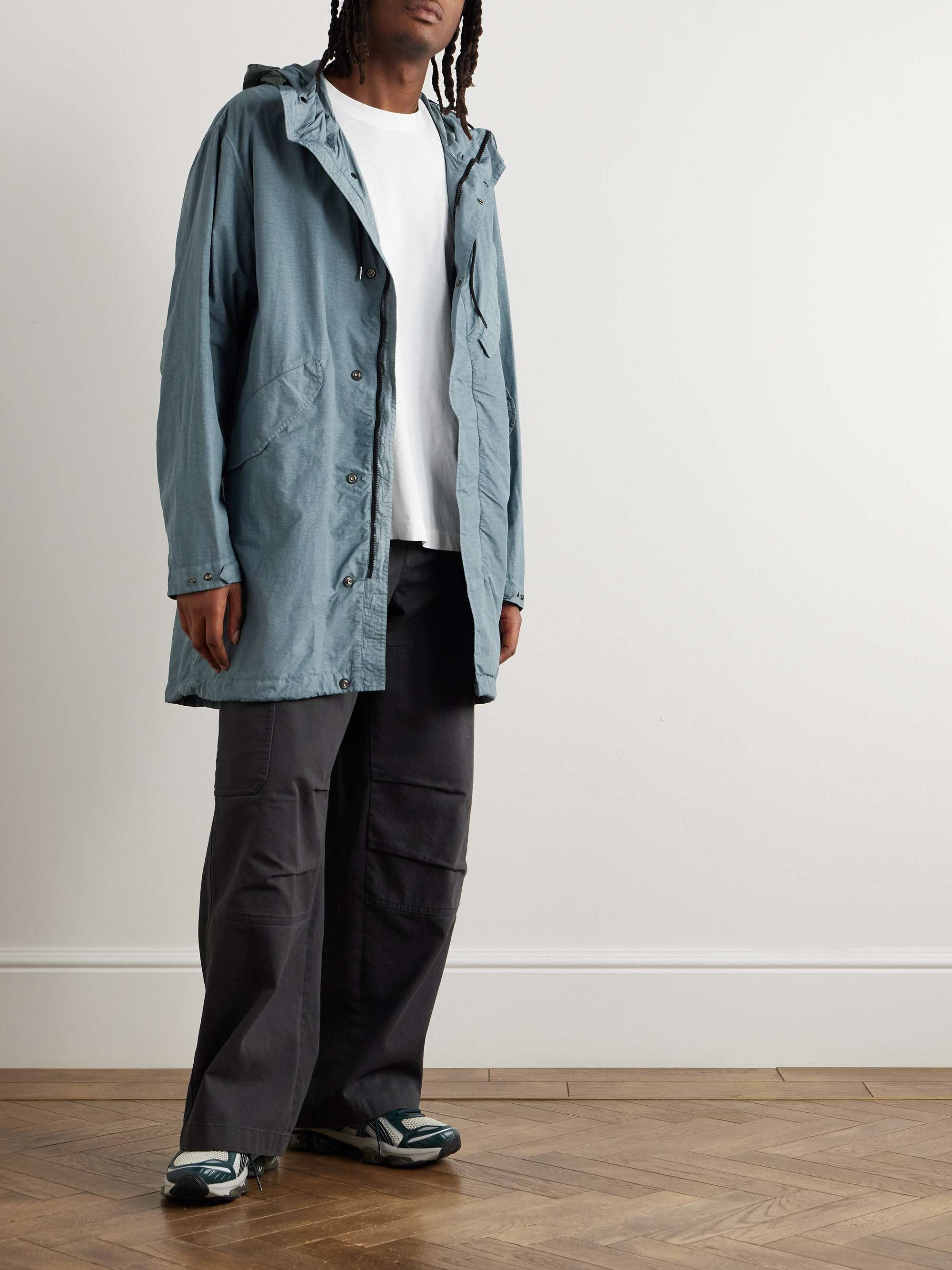 Logo-Appliquéd Recycled-Flatt Nylon Parka view