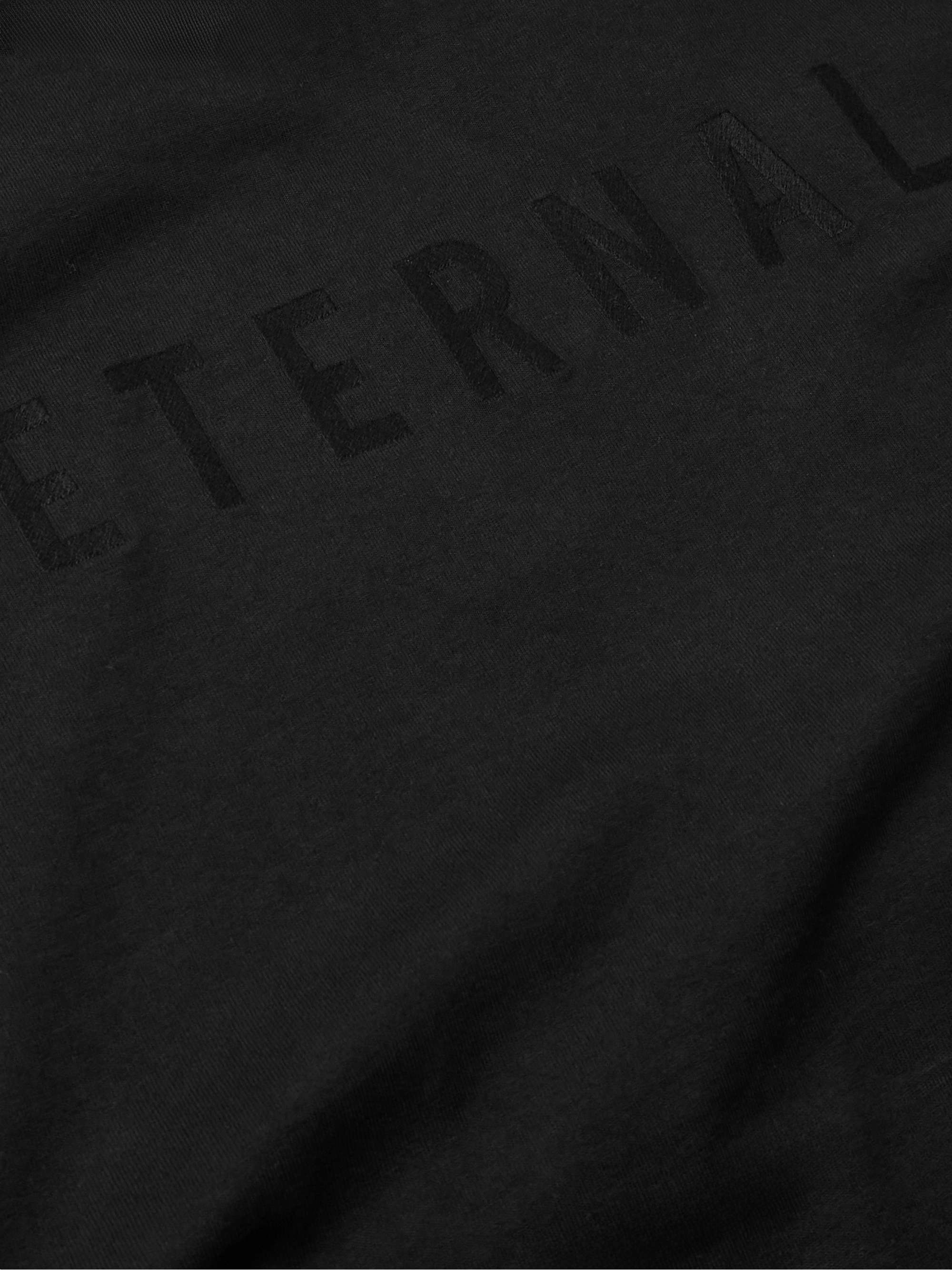 Eternal Logo-Embossed Cotton-Blend Jersey Hoodie view
