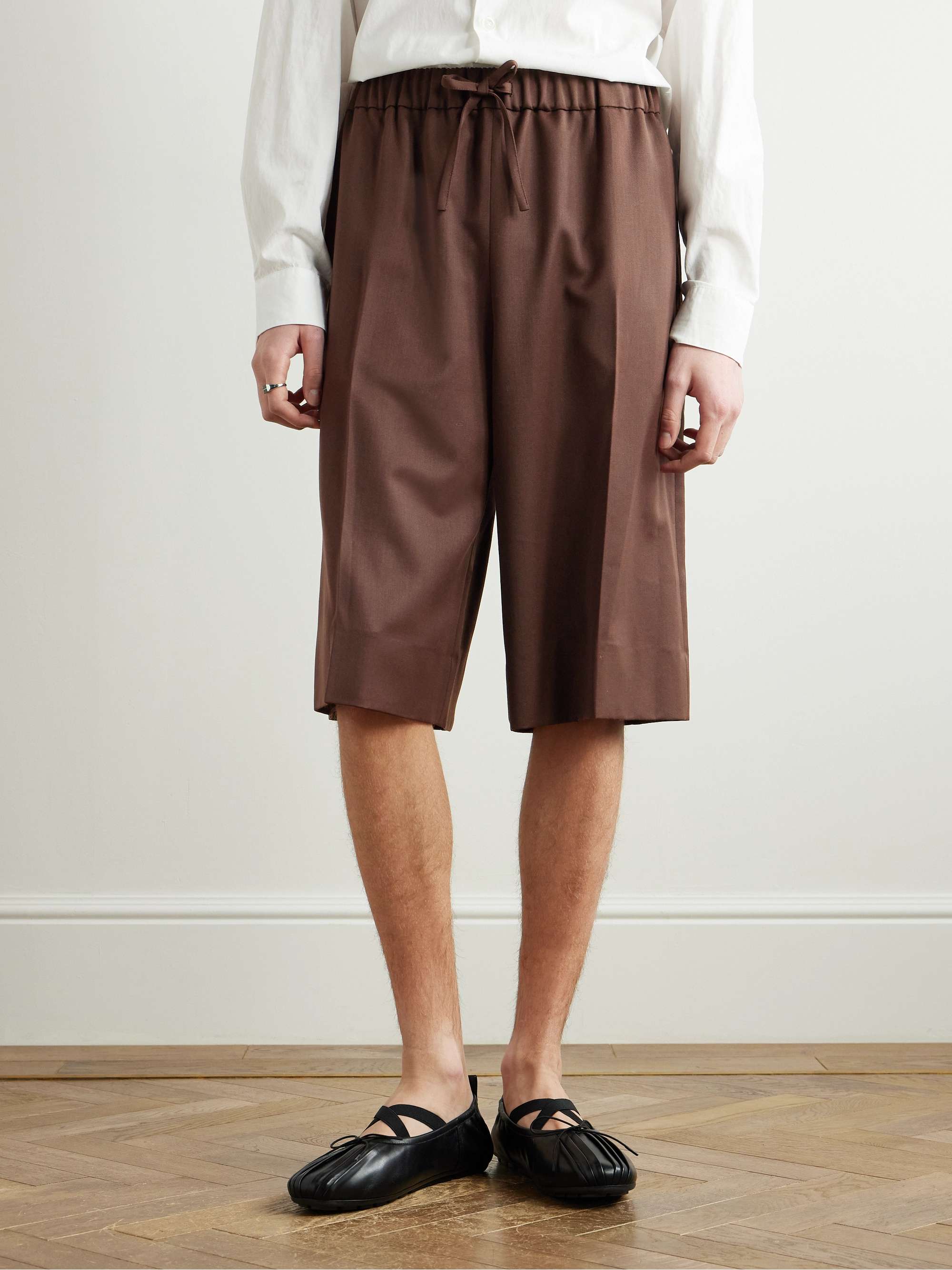 Straight-Leg Woven Drawstring Shorts view