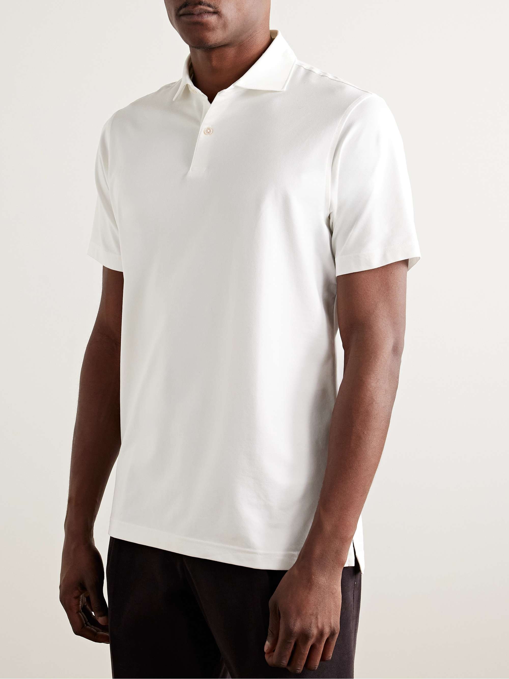 Albatross Pima Cotton-Blend Piqué Polo Shirt view