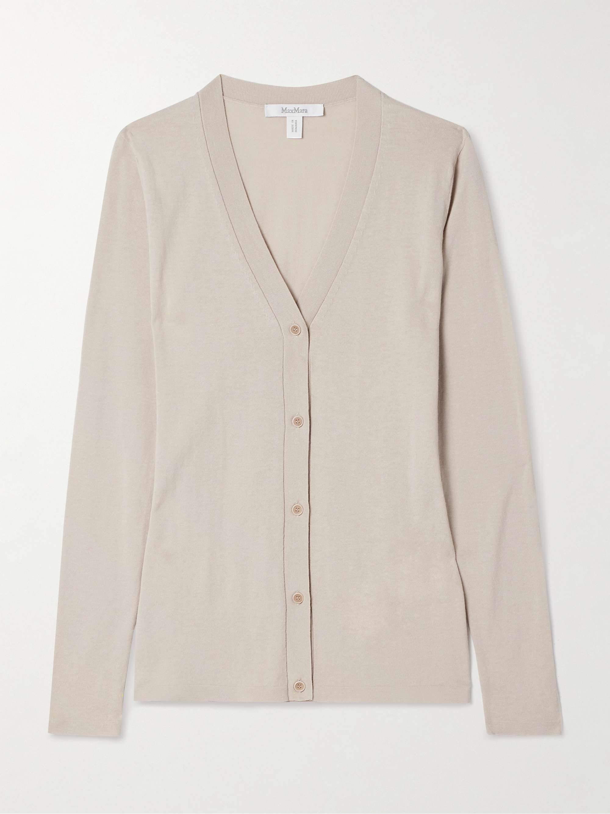 Cotton and silk-blend cardigan hero visual