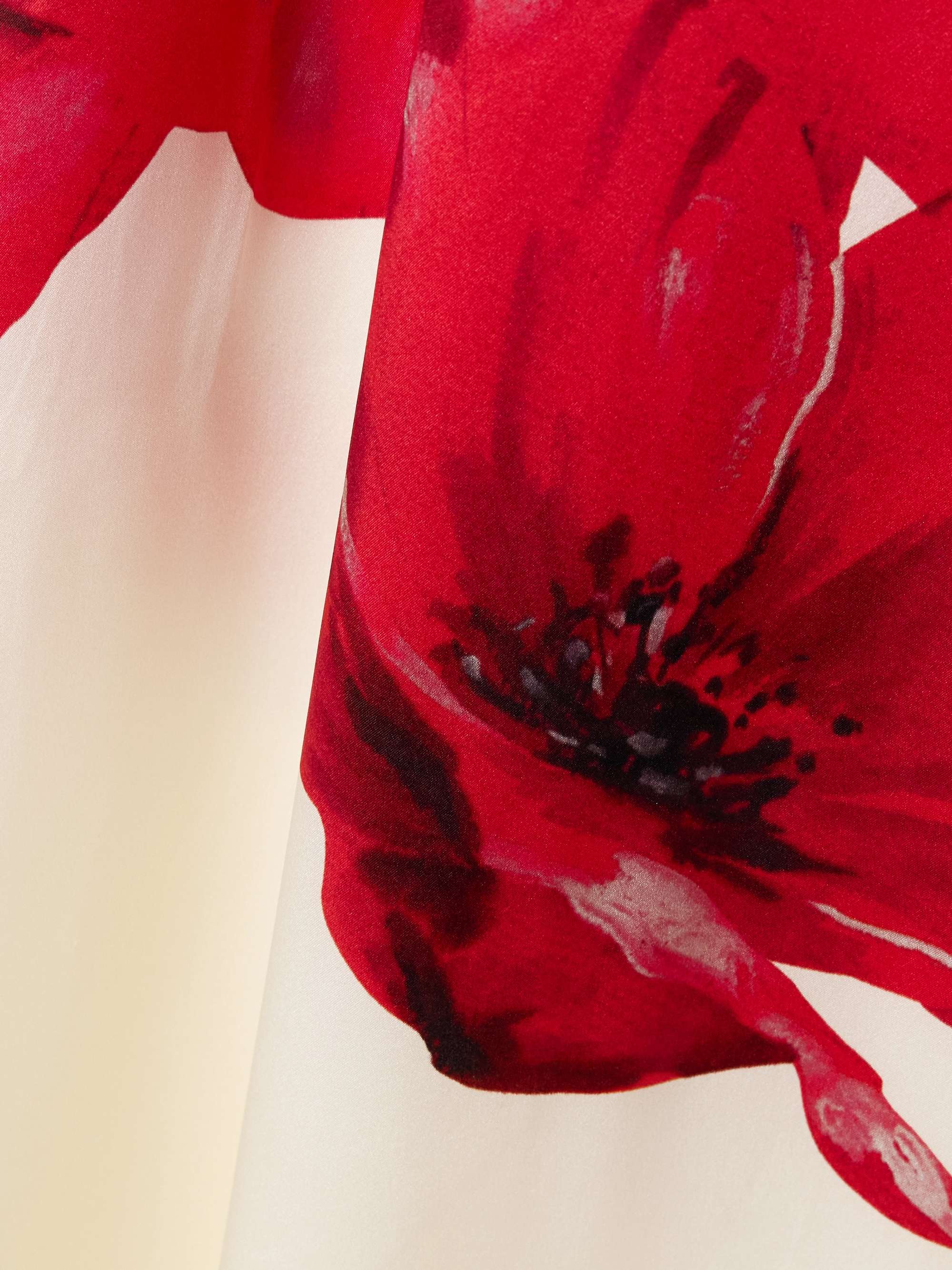 Amapola strapless floral-print silk-satin maxi dress view