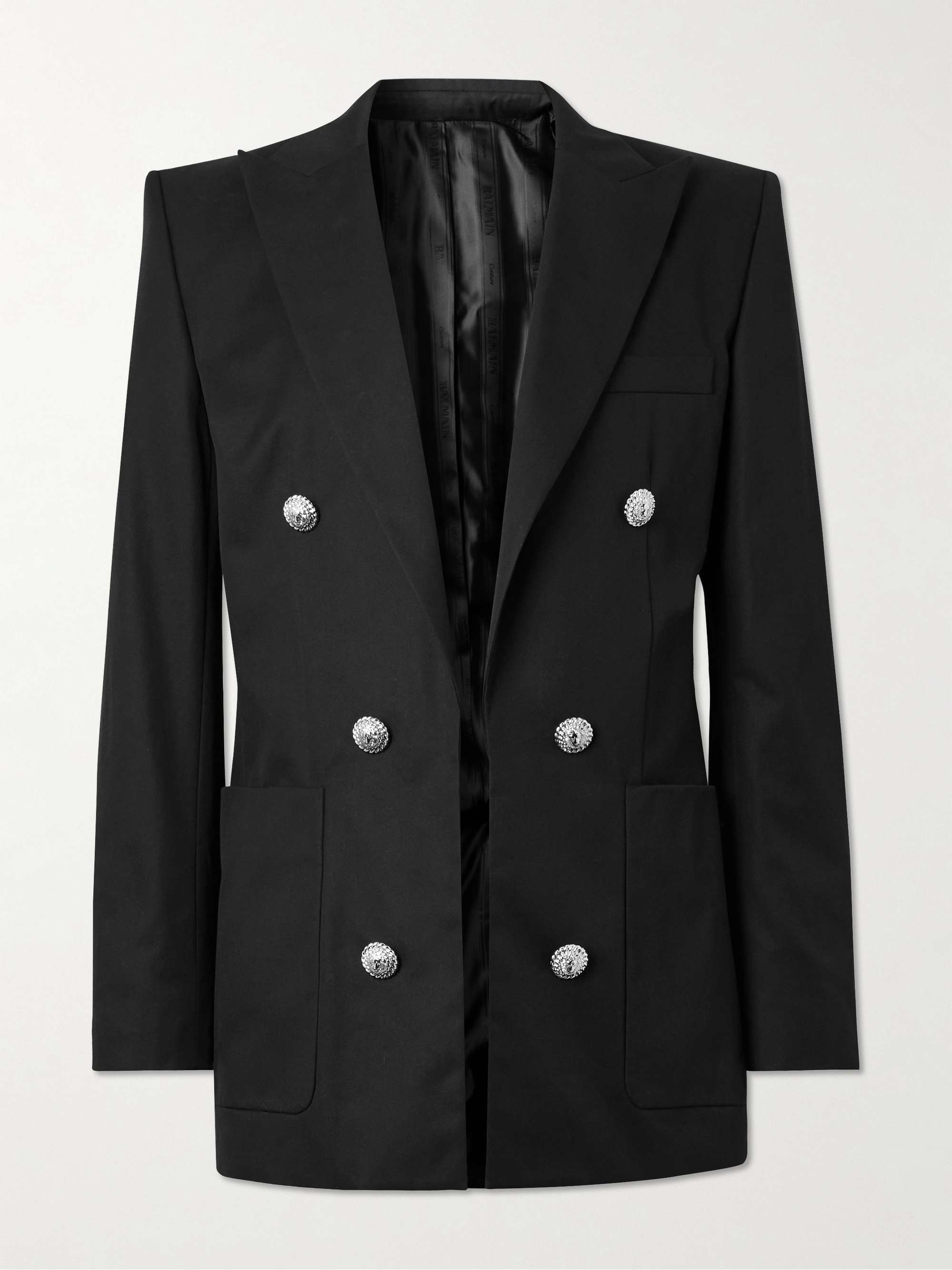 Double-Breasted Cotton-Twill Blazer hero visual