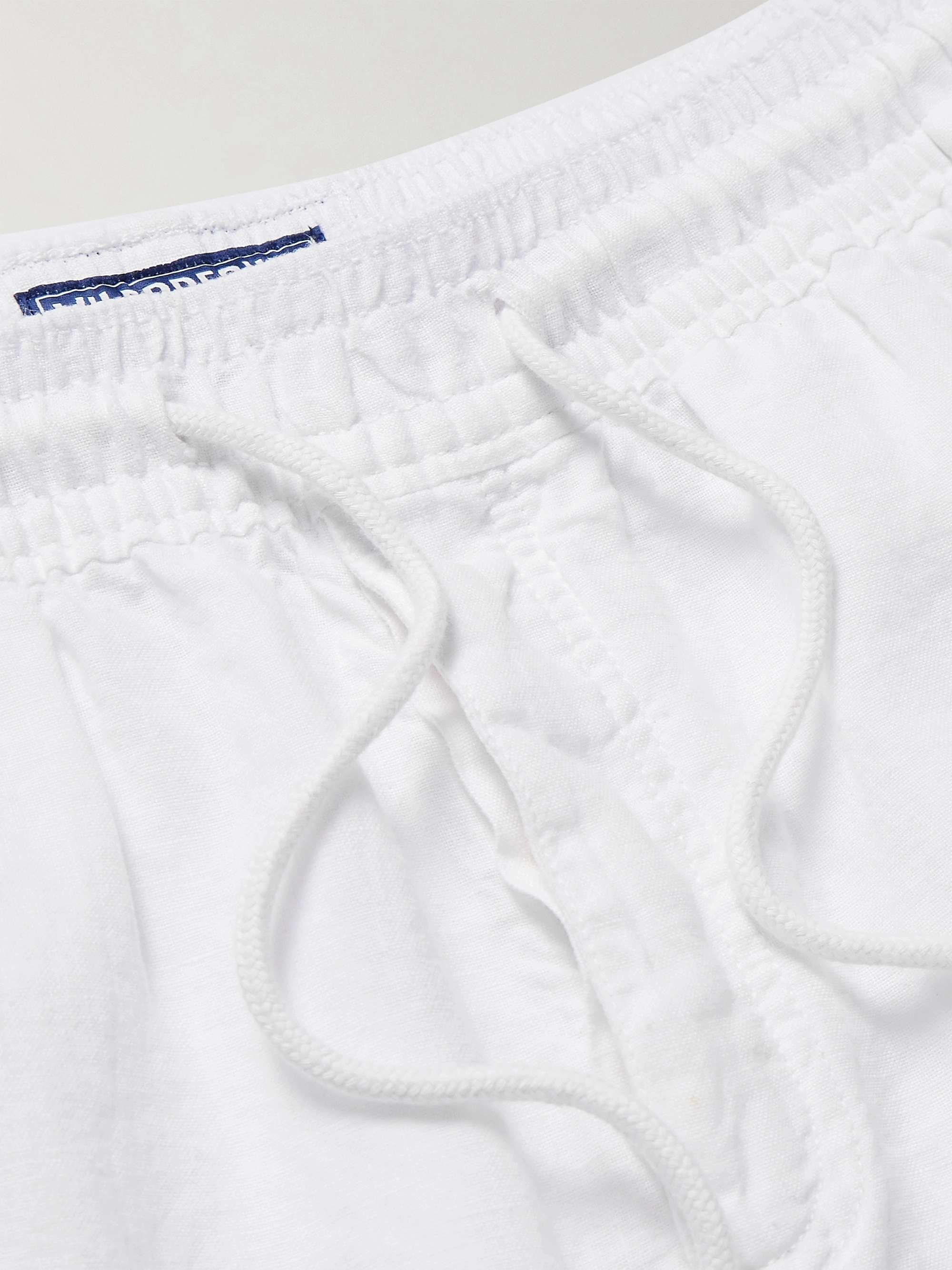 Pacha Wide-Leg Linen Drawstring Trousers view