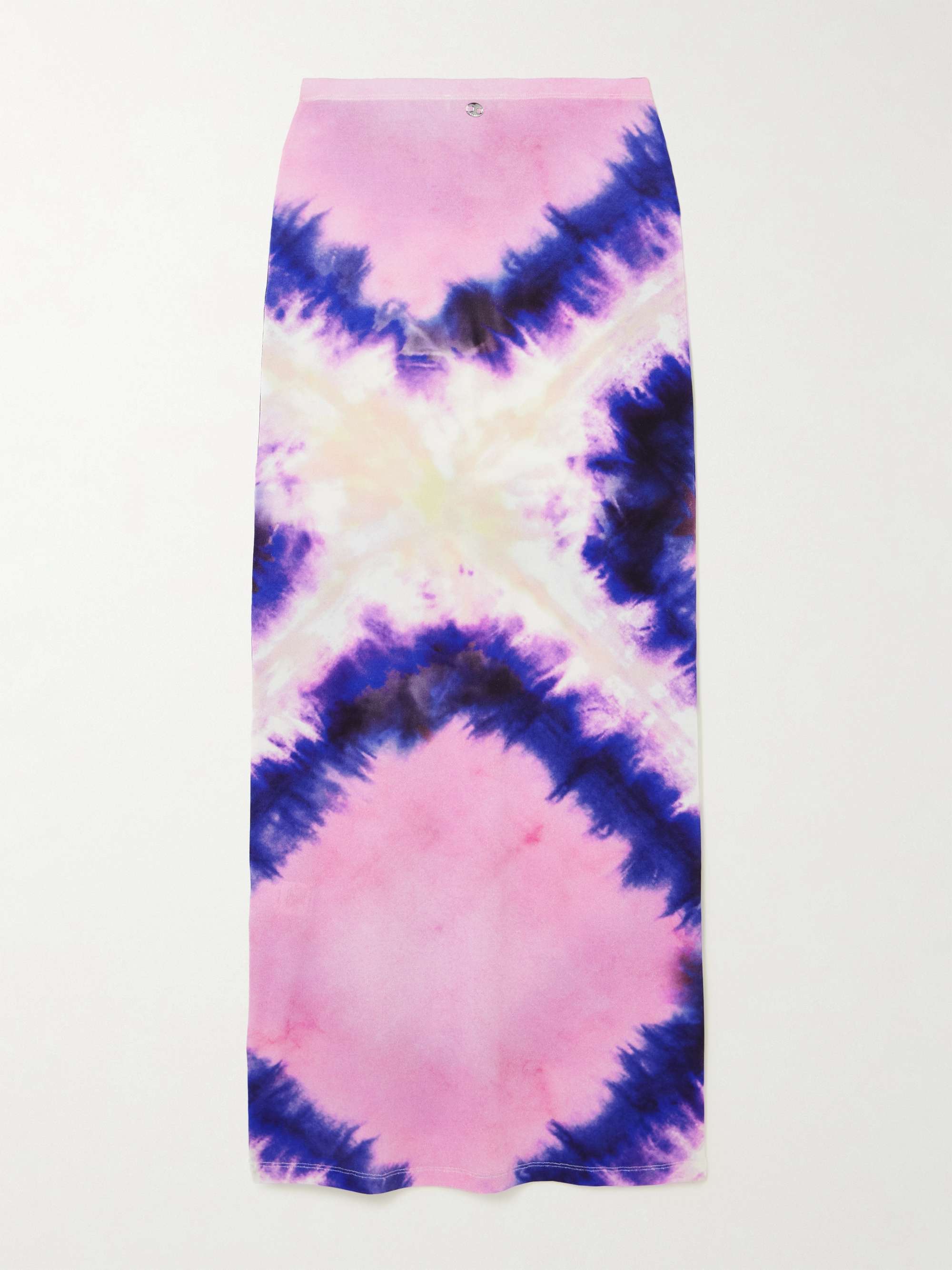 Tie-dyed stretch-crepe maxi skirt hero visual