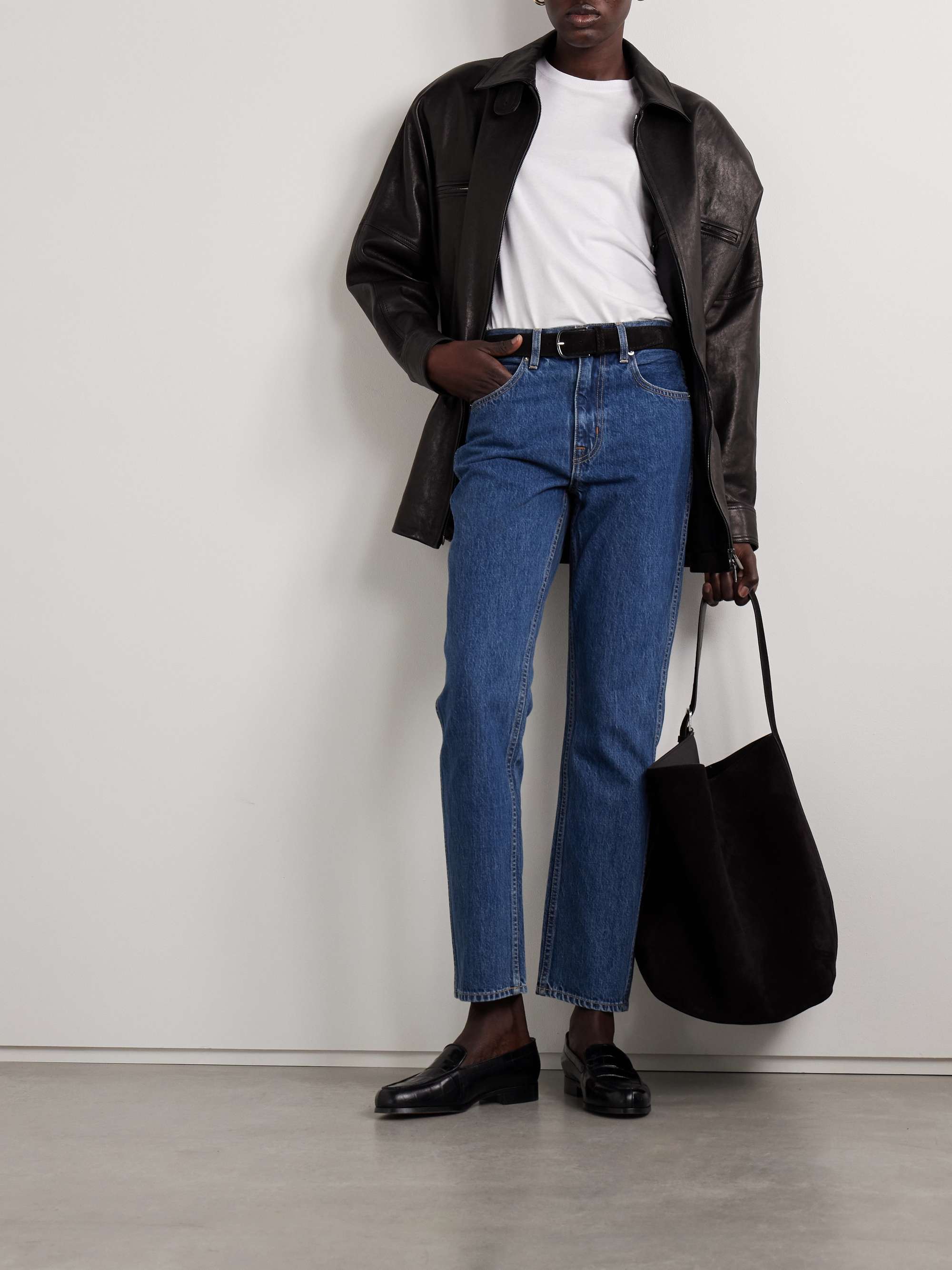 Virginia high-rise slim-leg jeans view