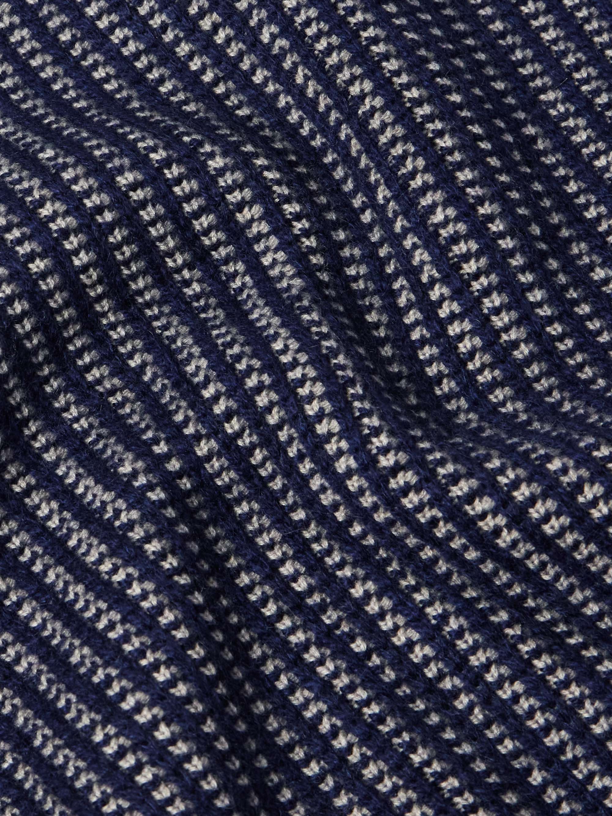 Waffle-Knit Cashmere, Mohair and Silk-Blend Sweater view