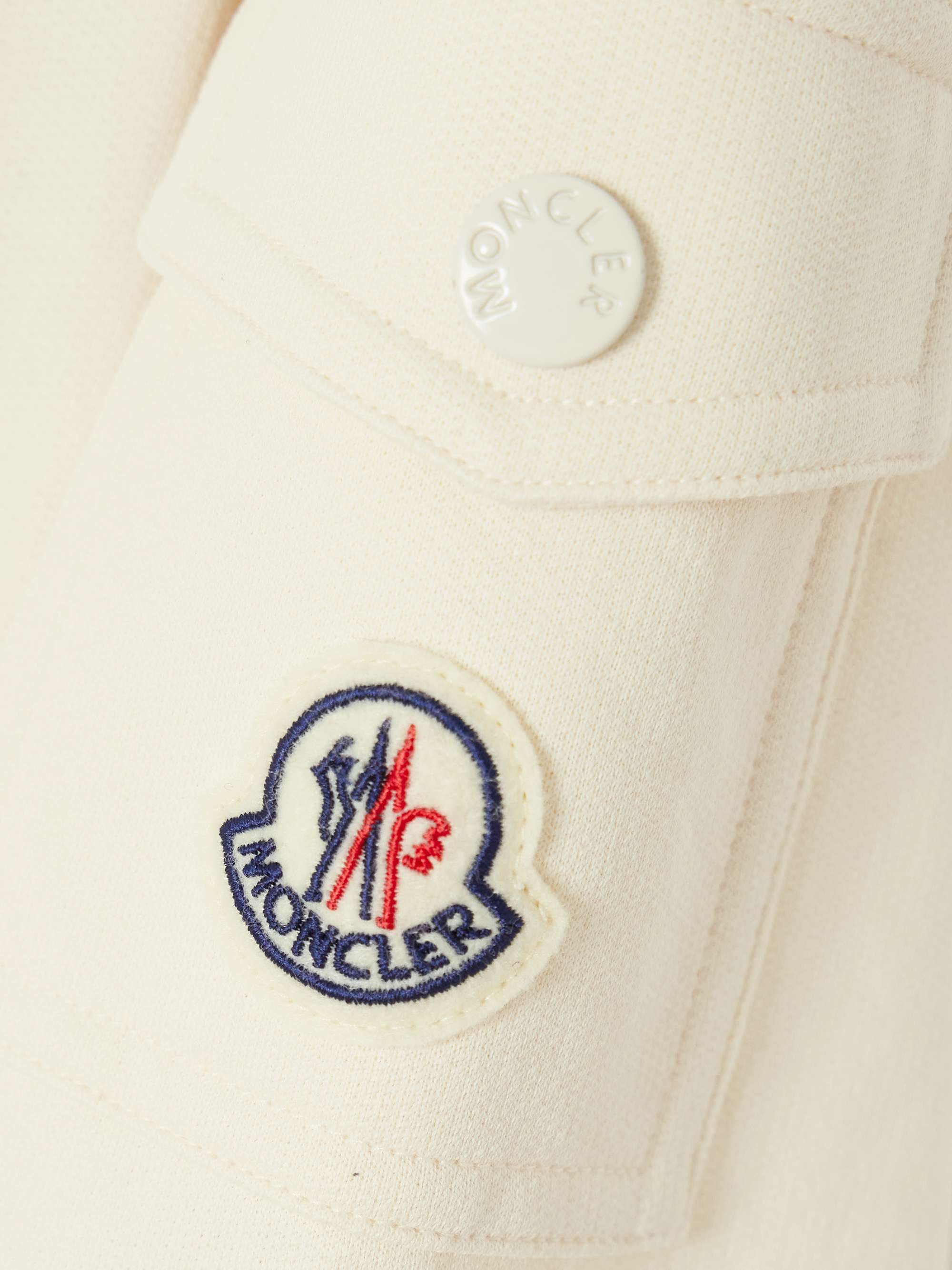 Pleated cotton-piqué mini shirt dress view
