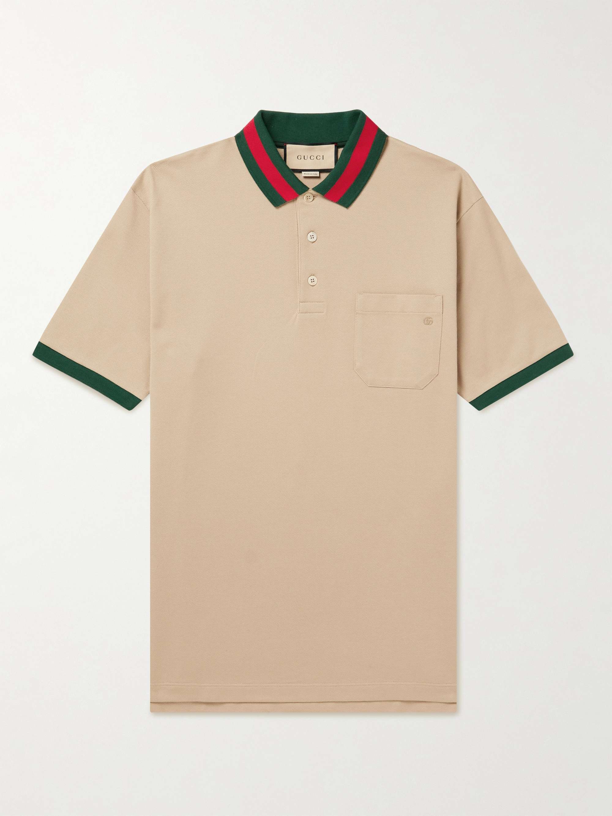 Logo-Embroidered Stretch-Cotton Piqué Polo Shirt hero visual