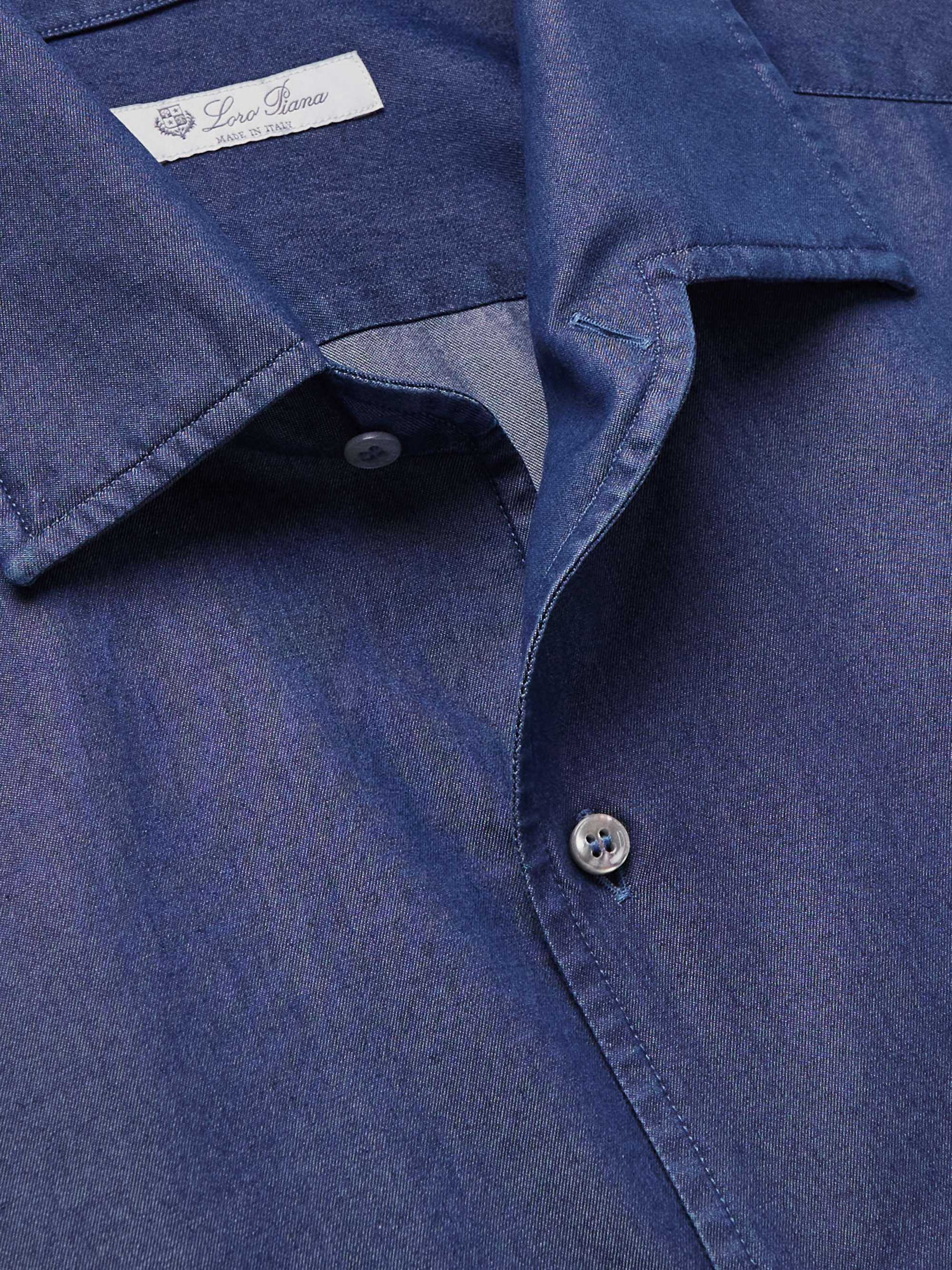 Washed Cotton-Chambray Shirt view