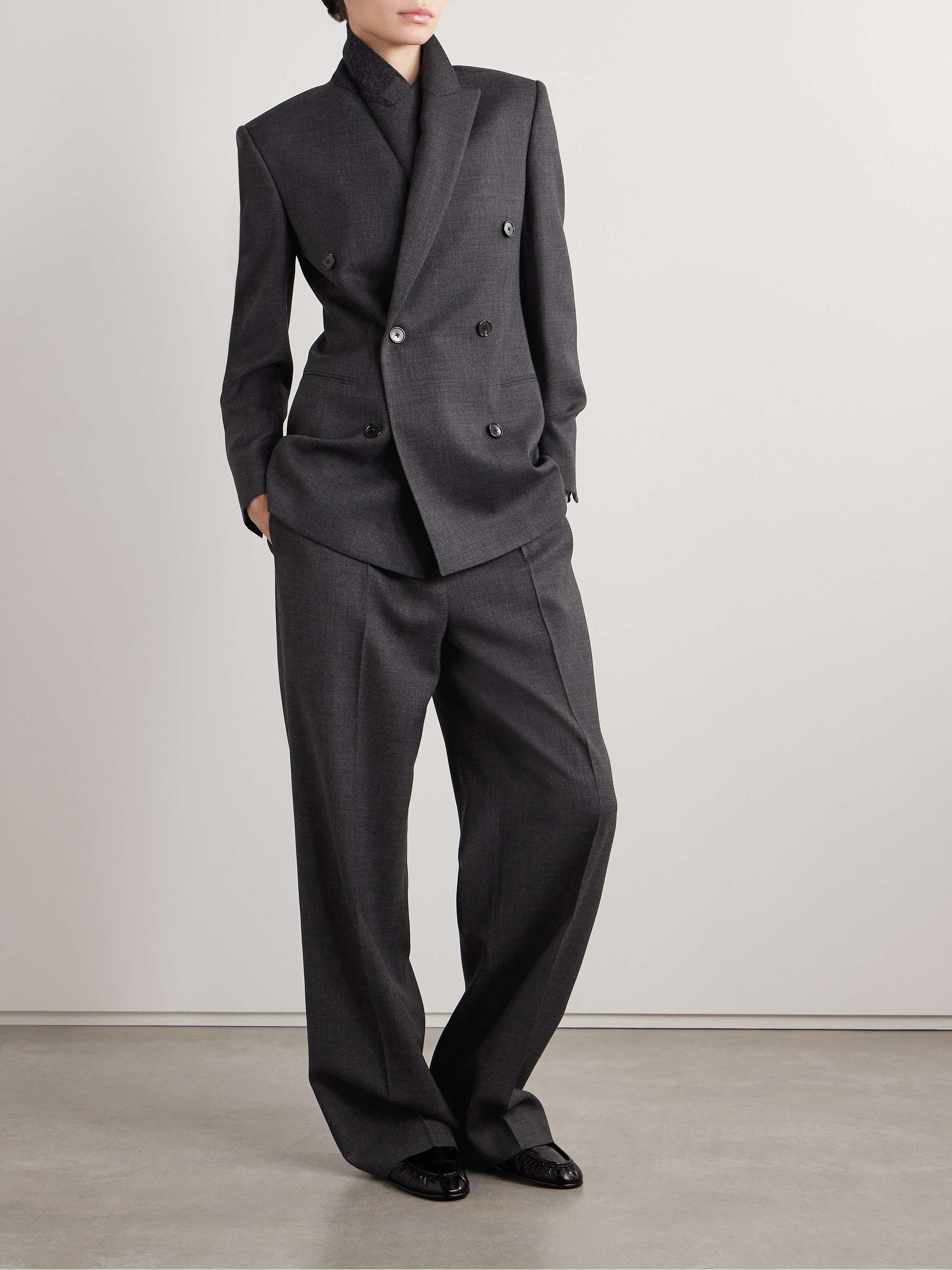 Gordon wool wide-leg pants view