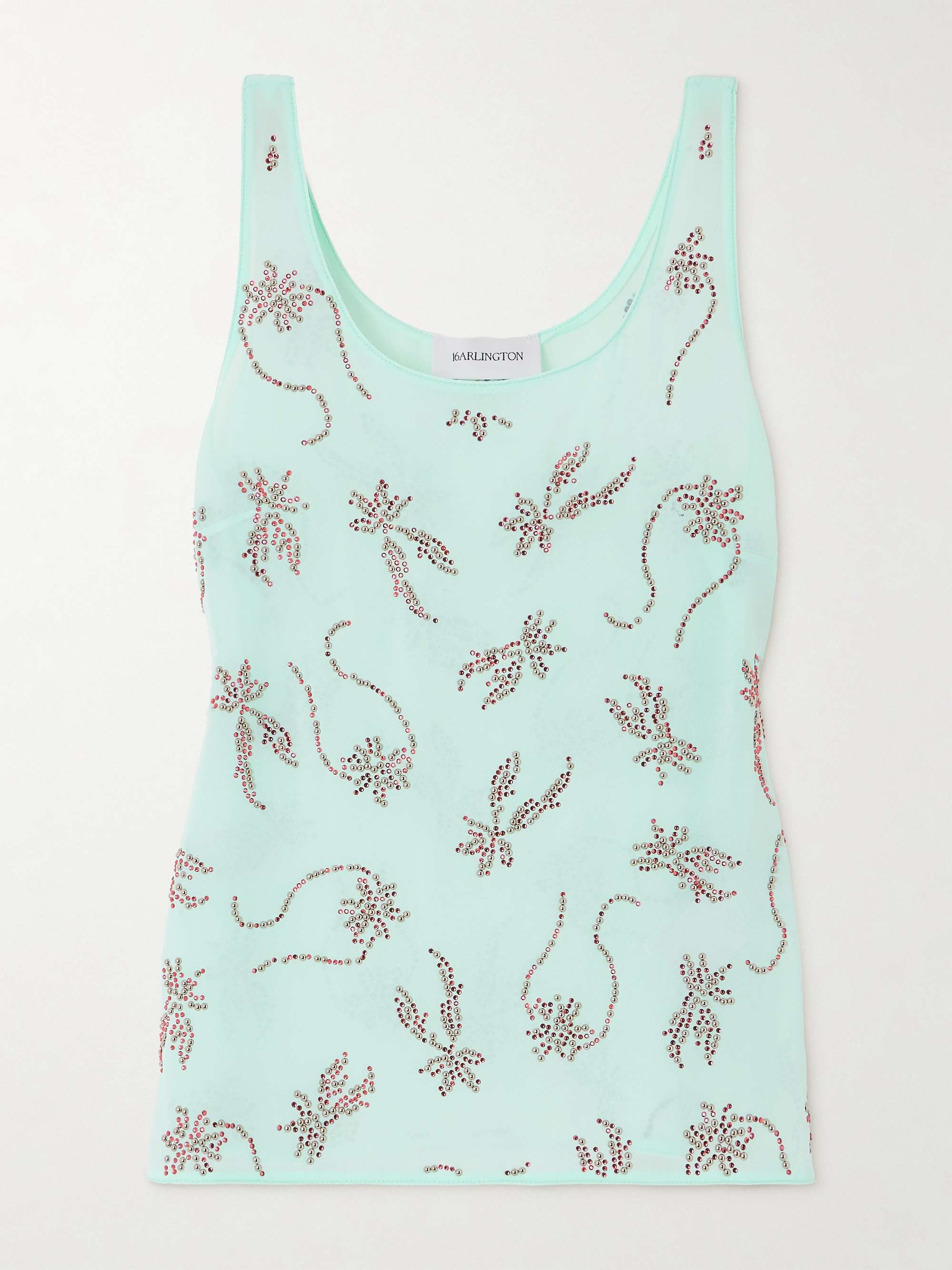 Gilda embellished chiffon tank hero visual
