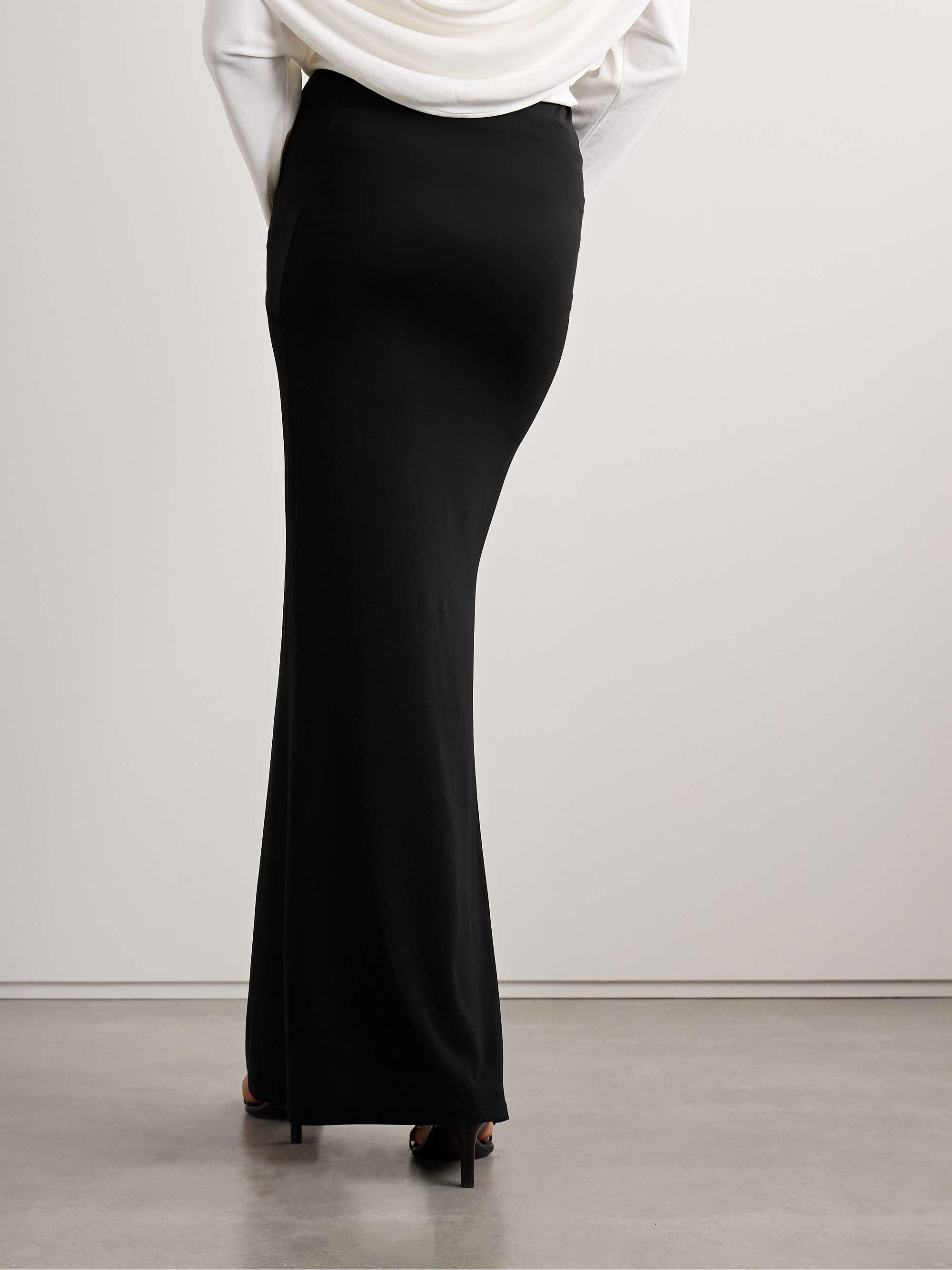 Peplo draped jersey maxi skirt view
