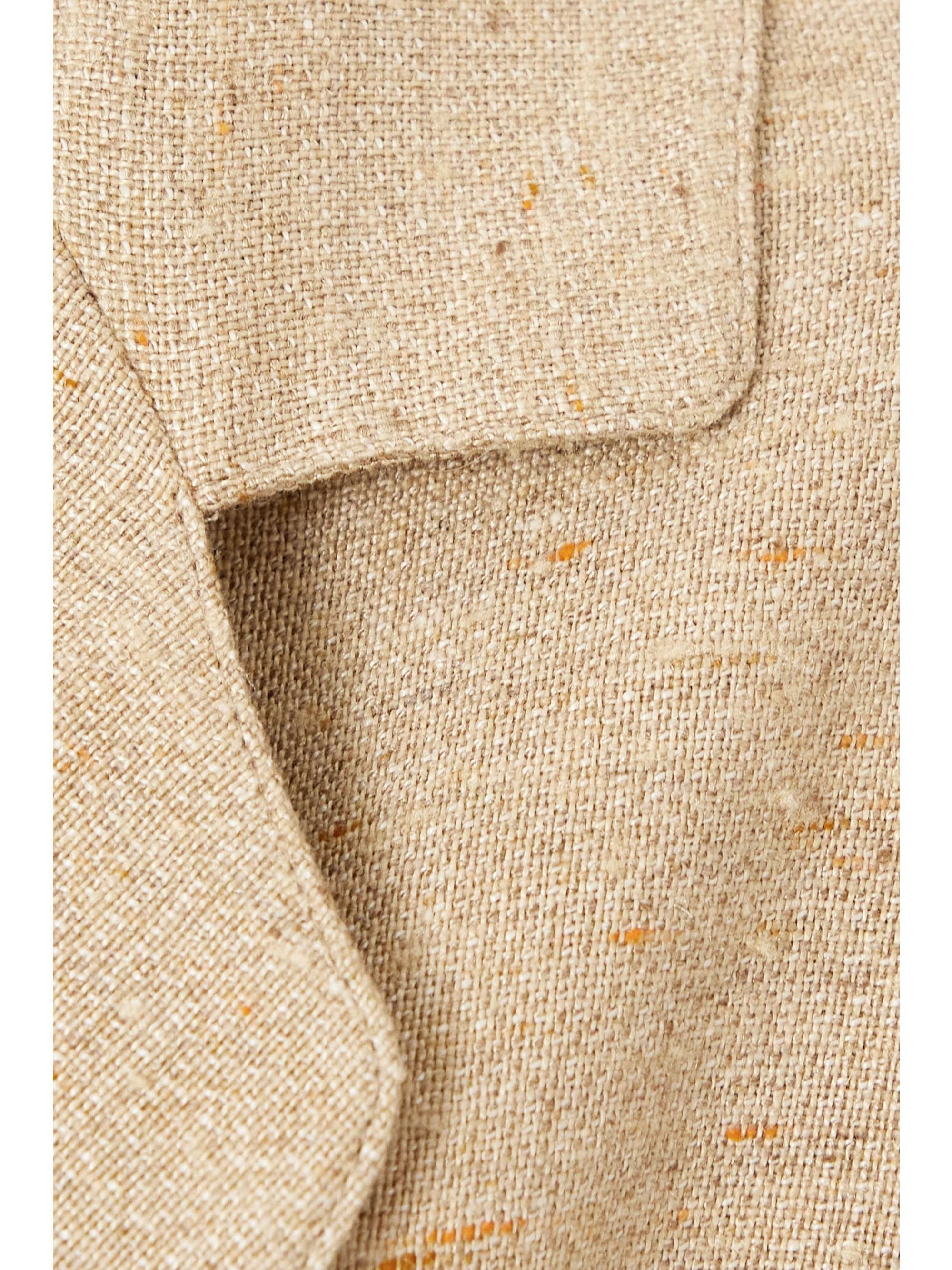 Haye double-breasted linen, cashmere and silk-blend blazer view