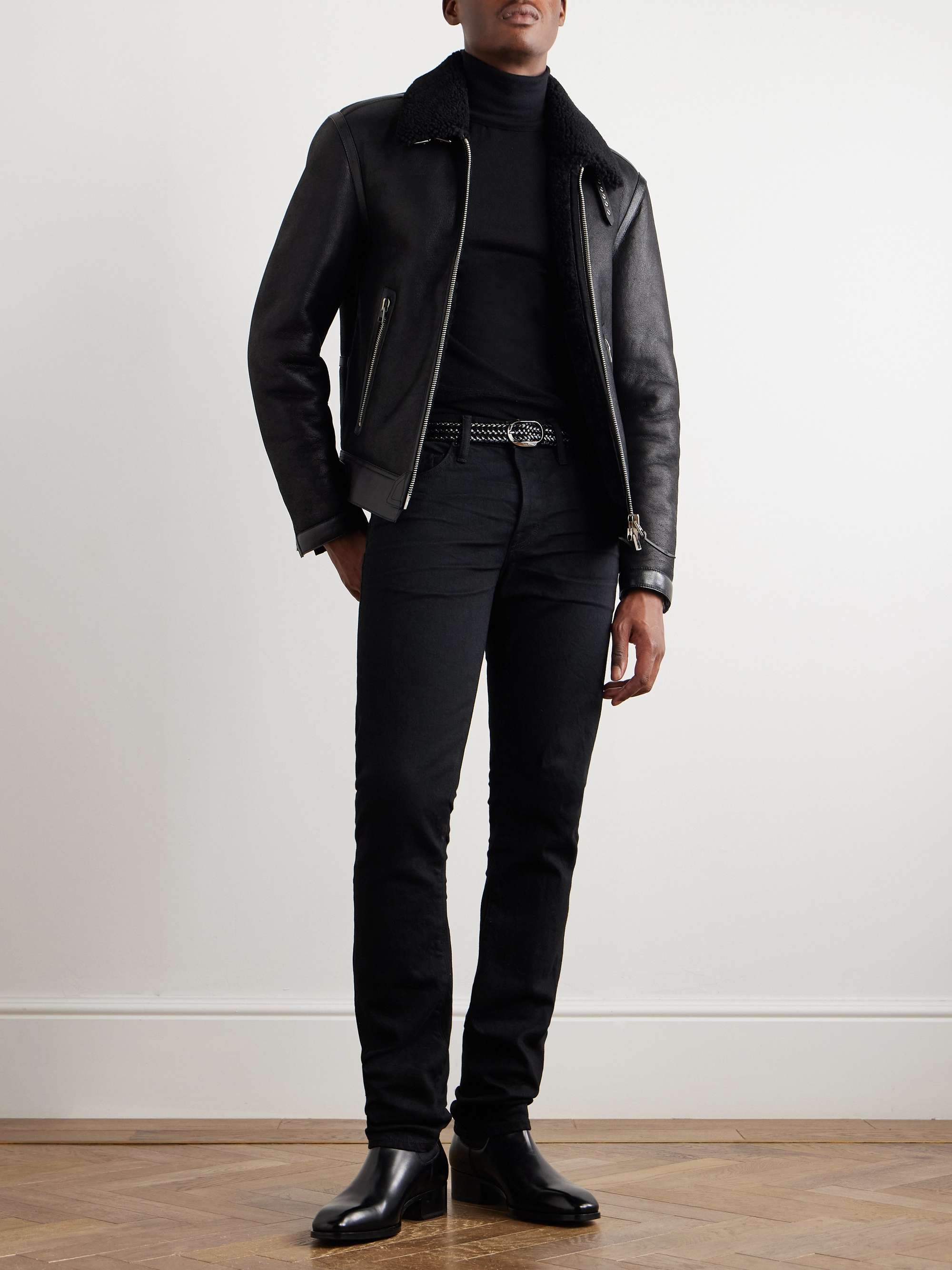 Shearling Bomber Jacket view