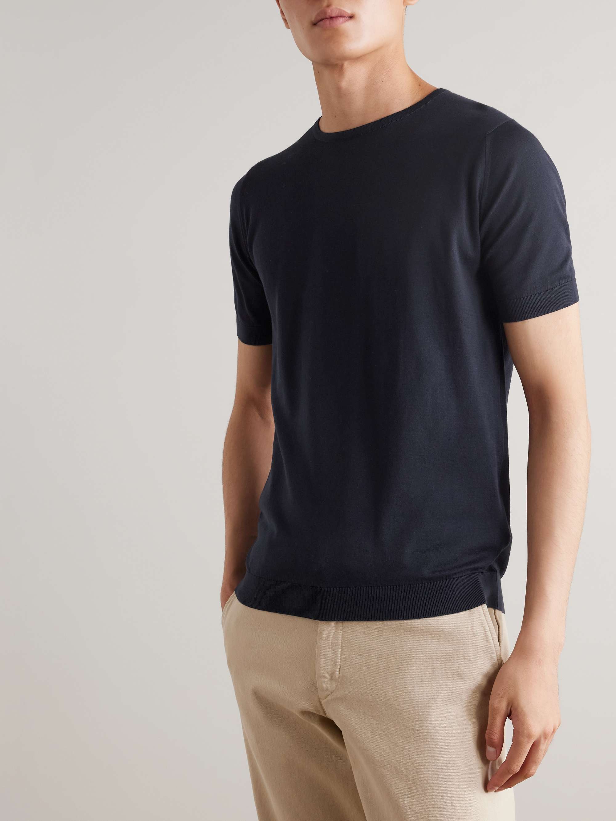 Belden Slim-Fit Sea Island Cotton T-Shirt view
