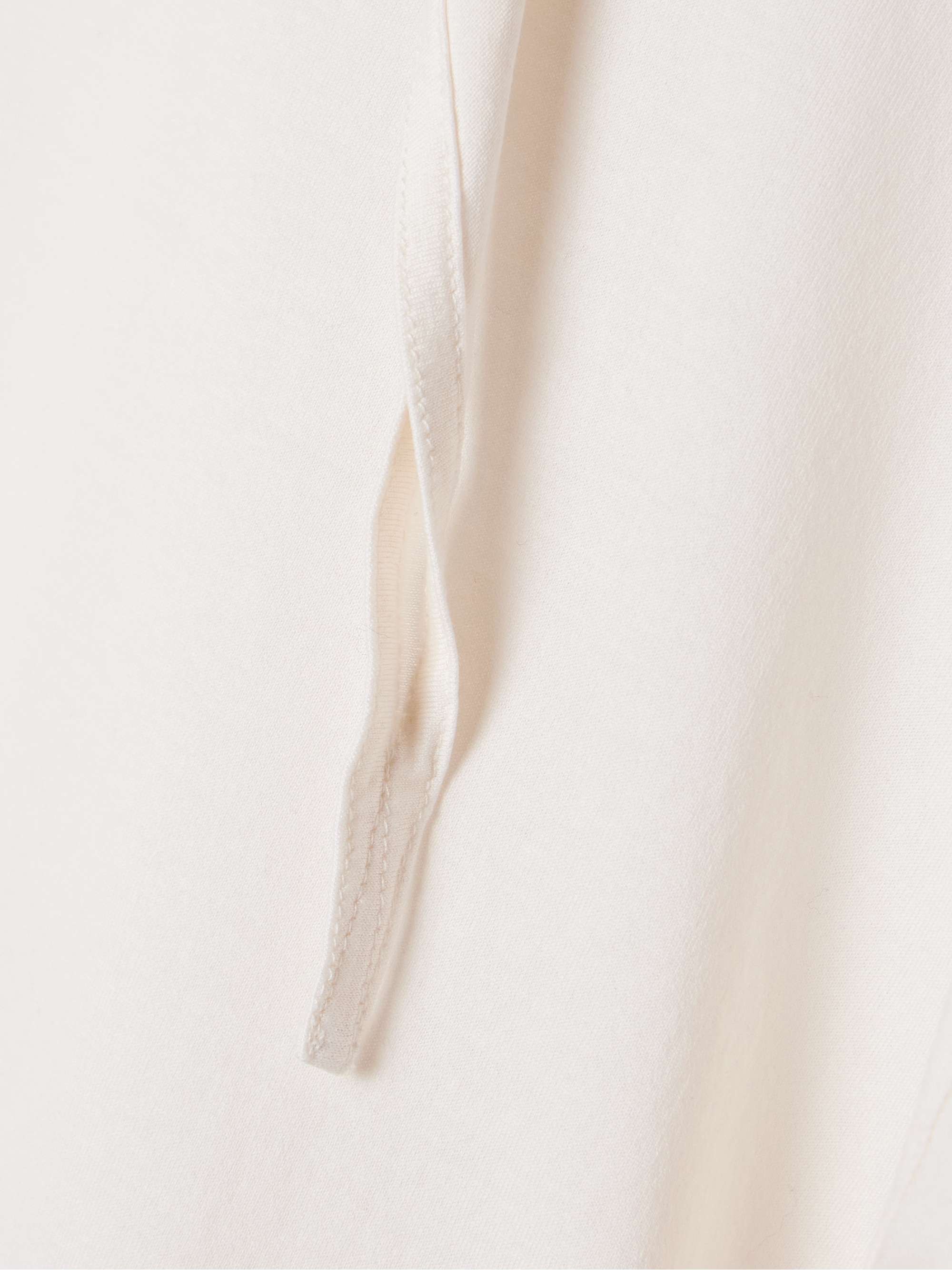 Tie-detailed cotton-jersey T-shirt view