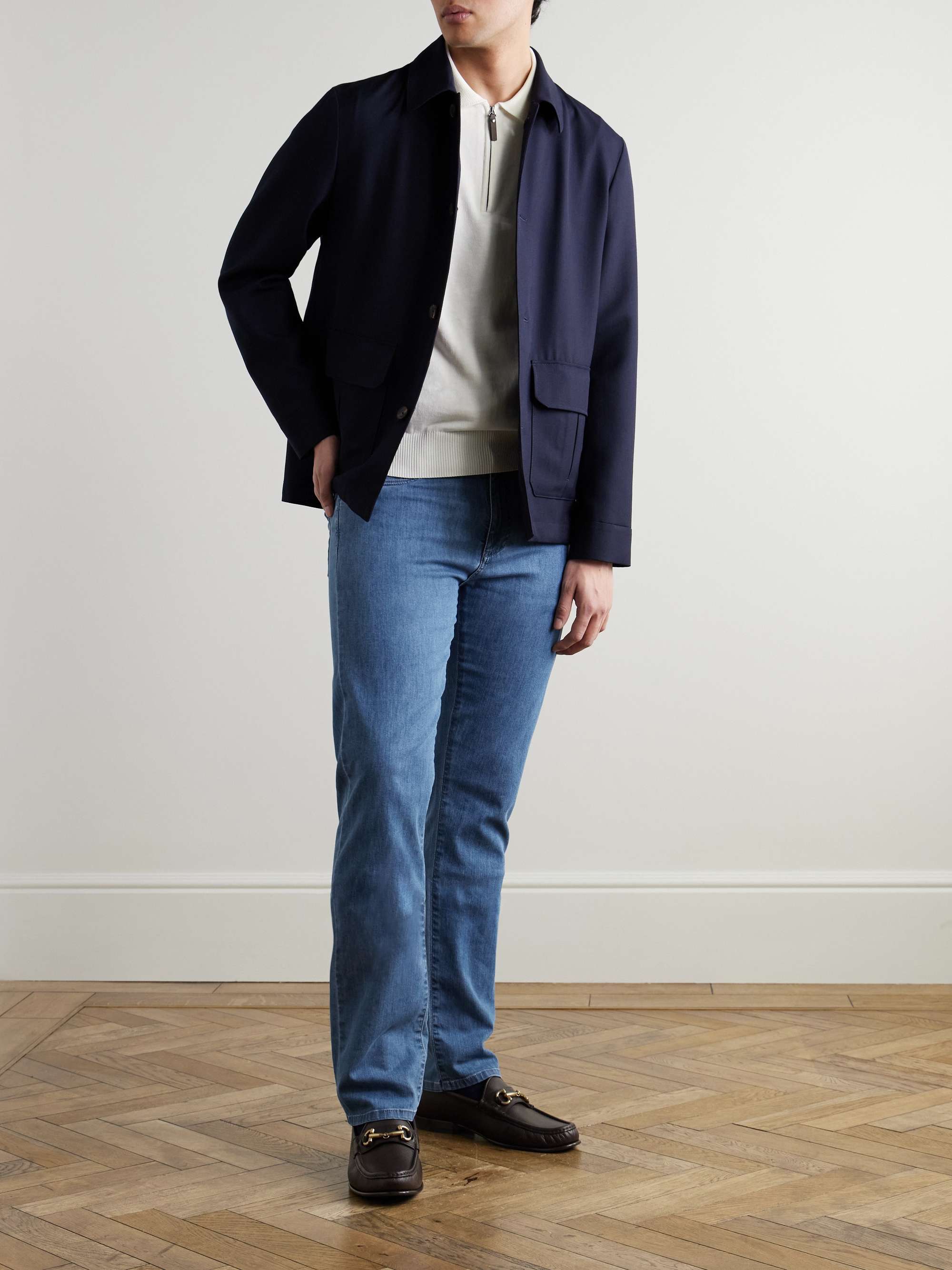 Slim-Fit Cotton Polo Shirt view