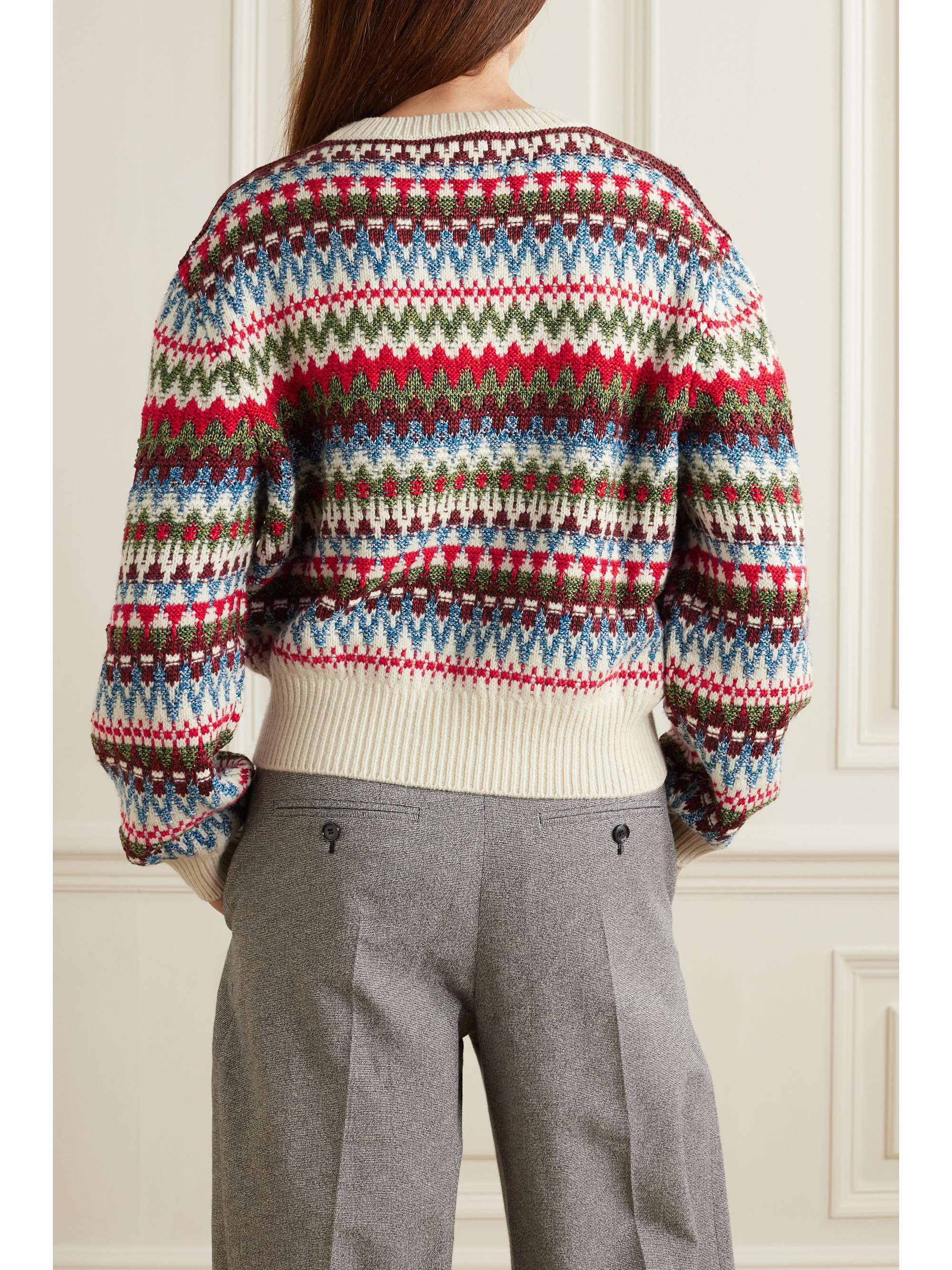 Trujillo Fair Isle silk, cashmere and cotton-blend sweater view