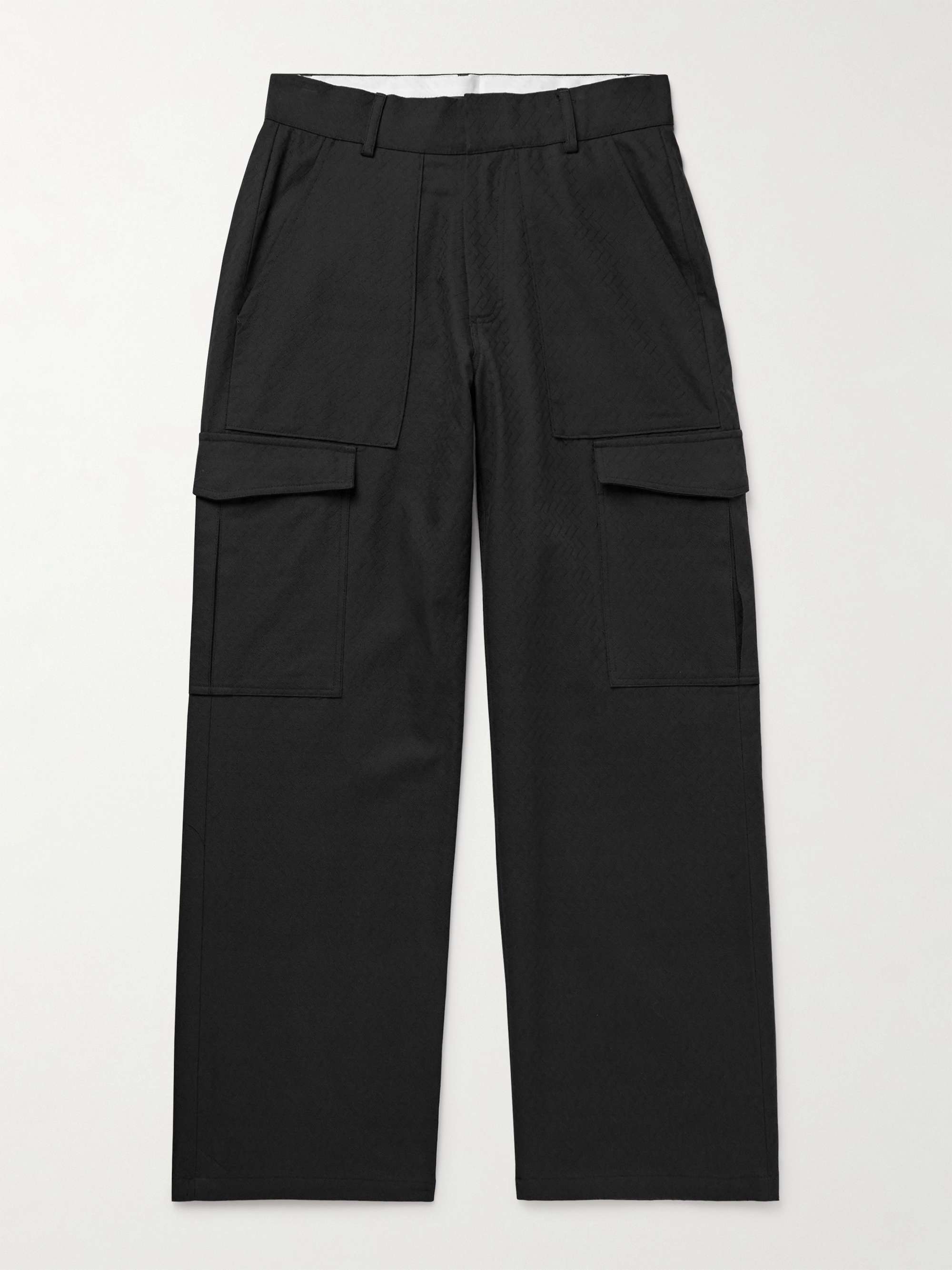 Raranga Straight-Leg Cotton-Twill Cargo Trousers hero visual