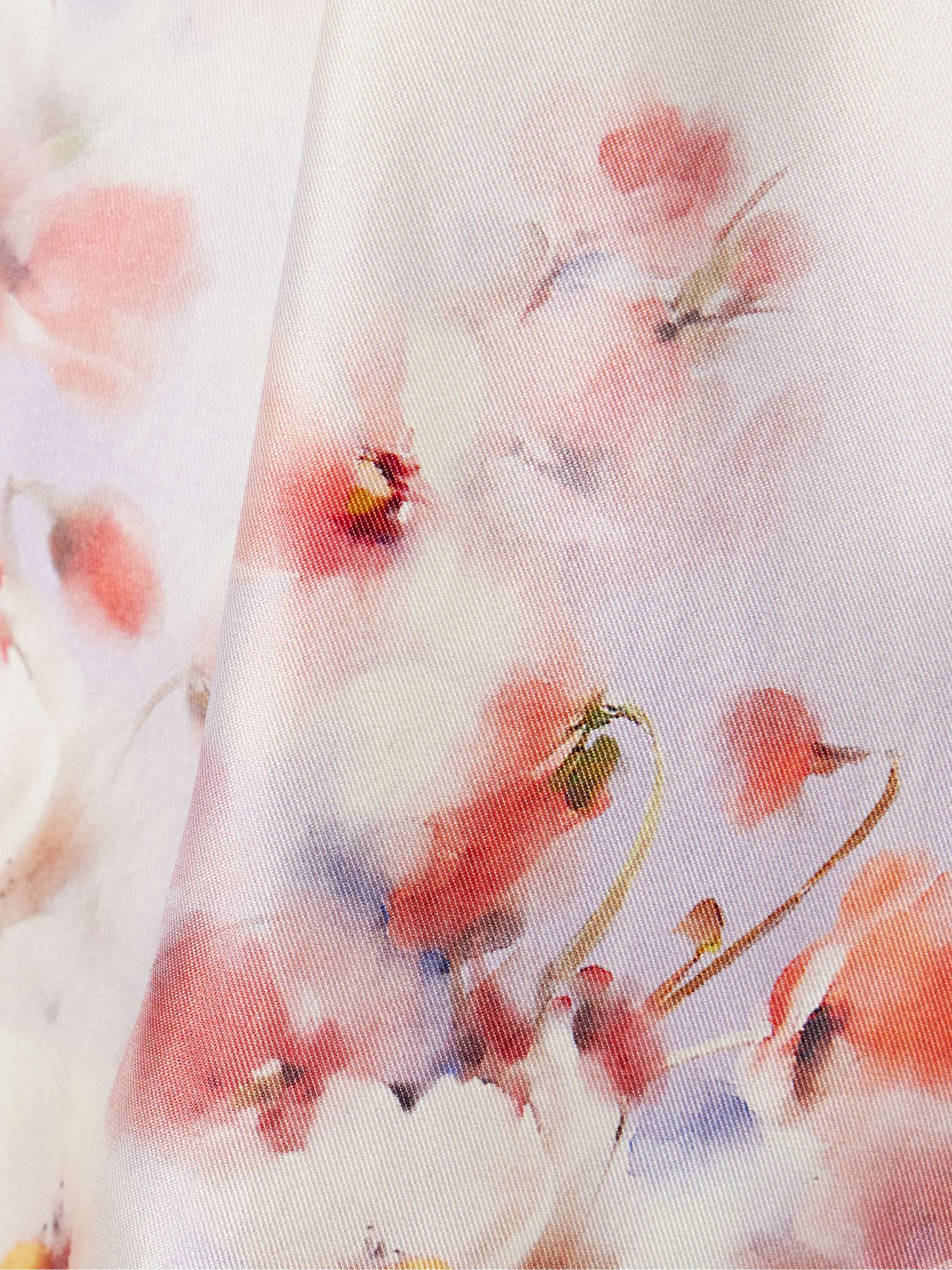 Crush belted floral-print silk and cotton-blend twill shorts view
