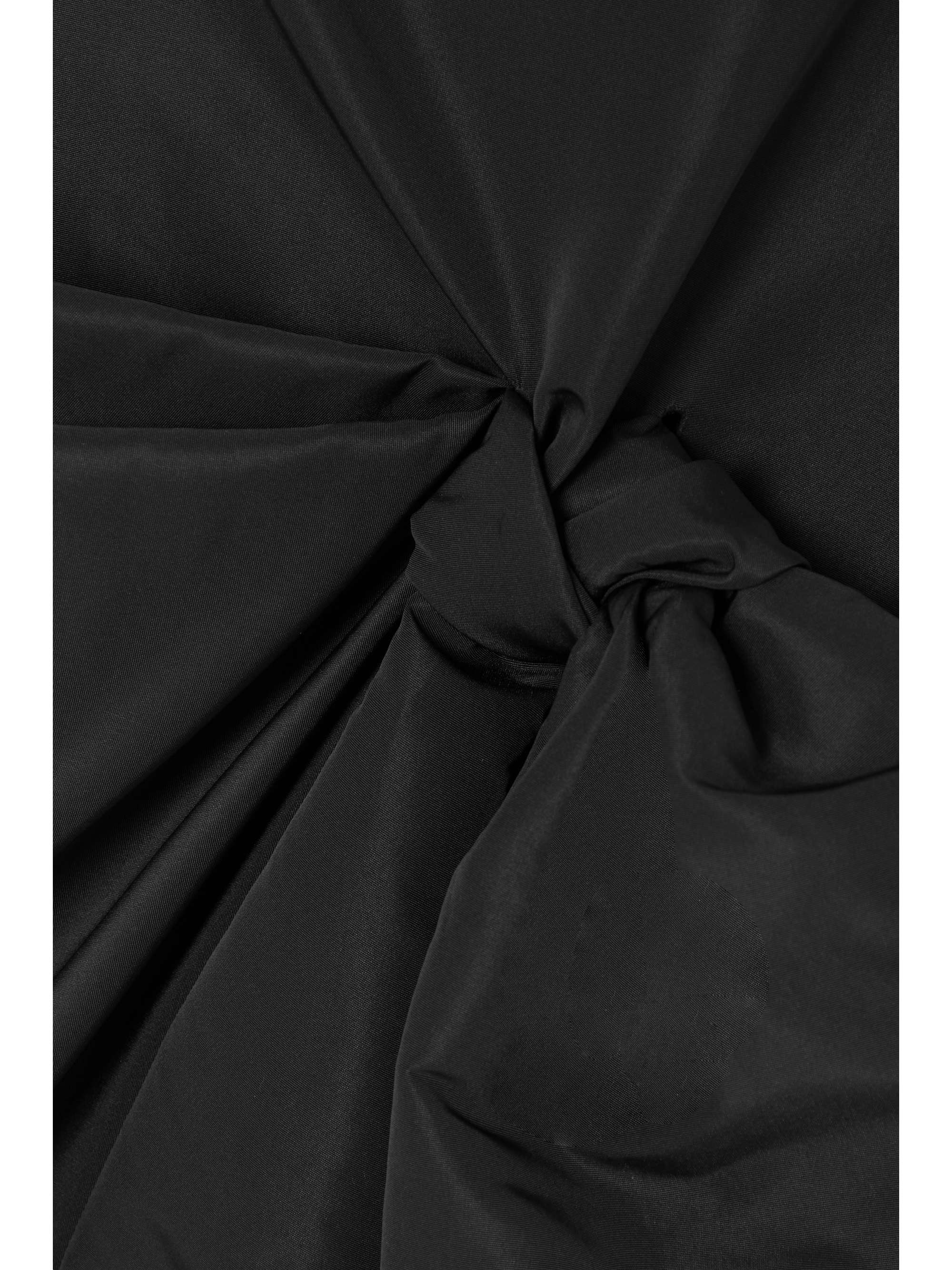 Bow-embellished taffeta midi skirt view