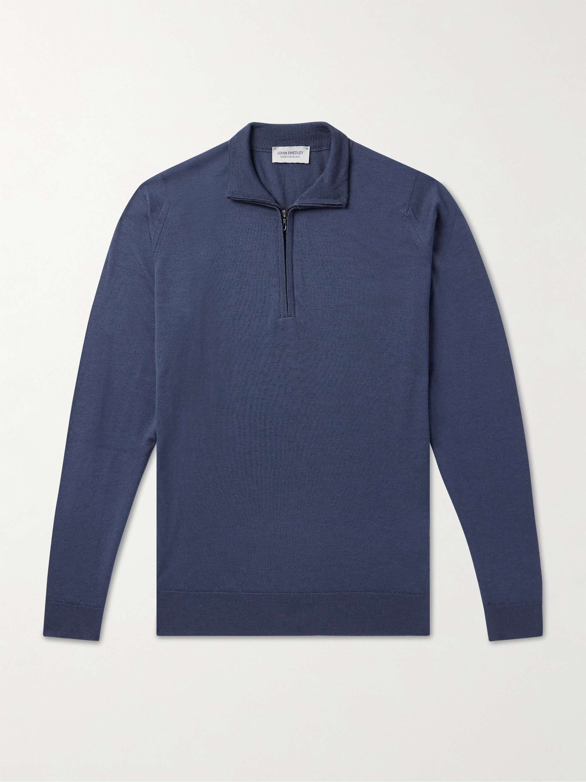 Barrow Slim-Fit Merino Wool Half-Zip Sweater hero visual