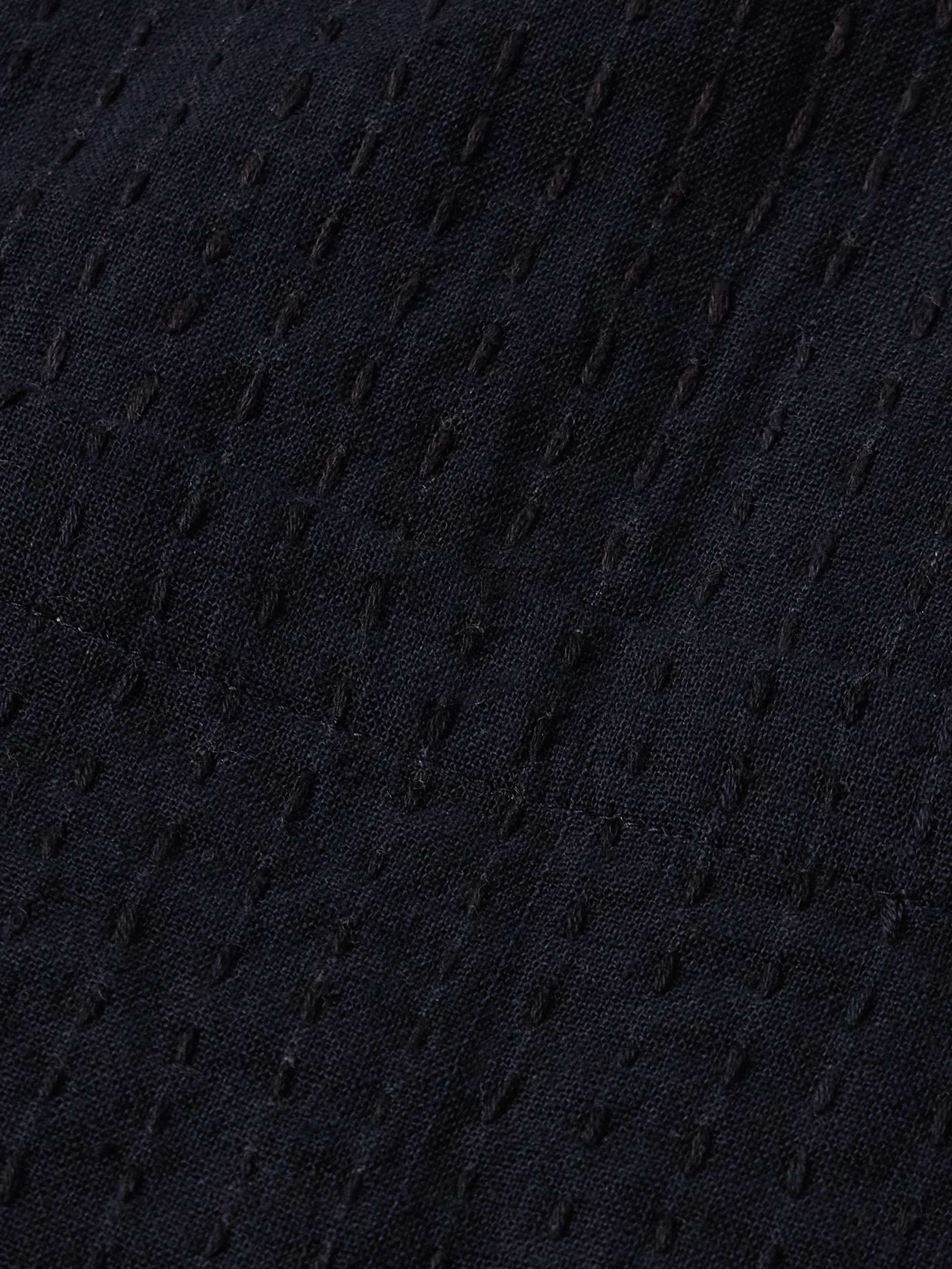 Reversible Frayed Embroidered Cotton-Voile Jacket view