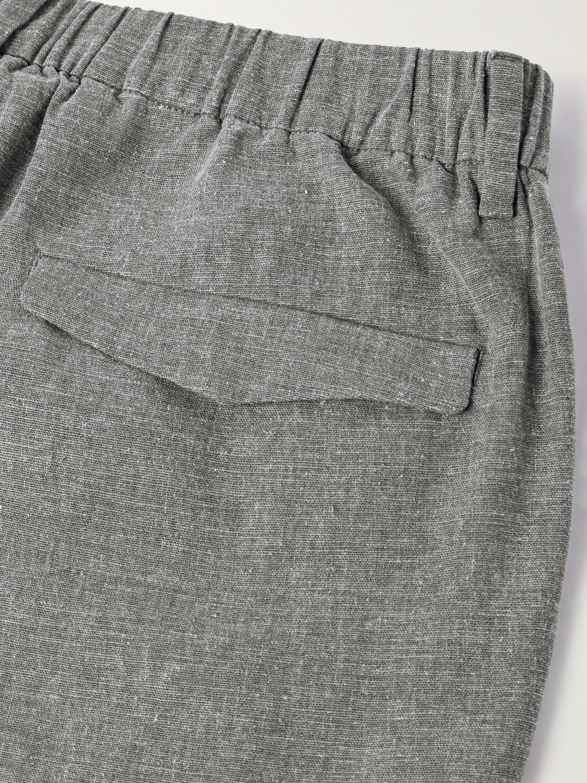 Pinco Tapered Linen-Blend Trousers view