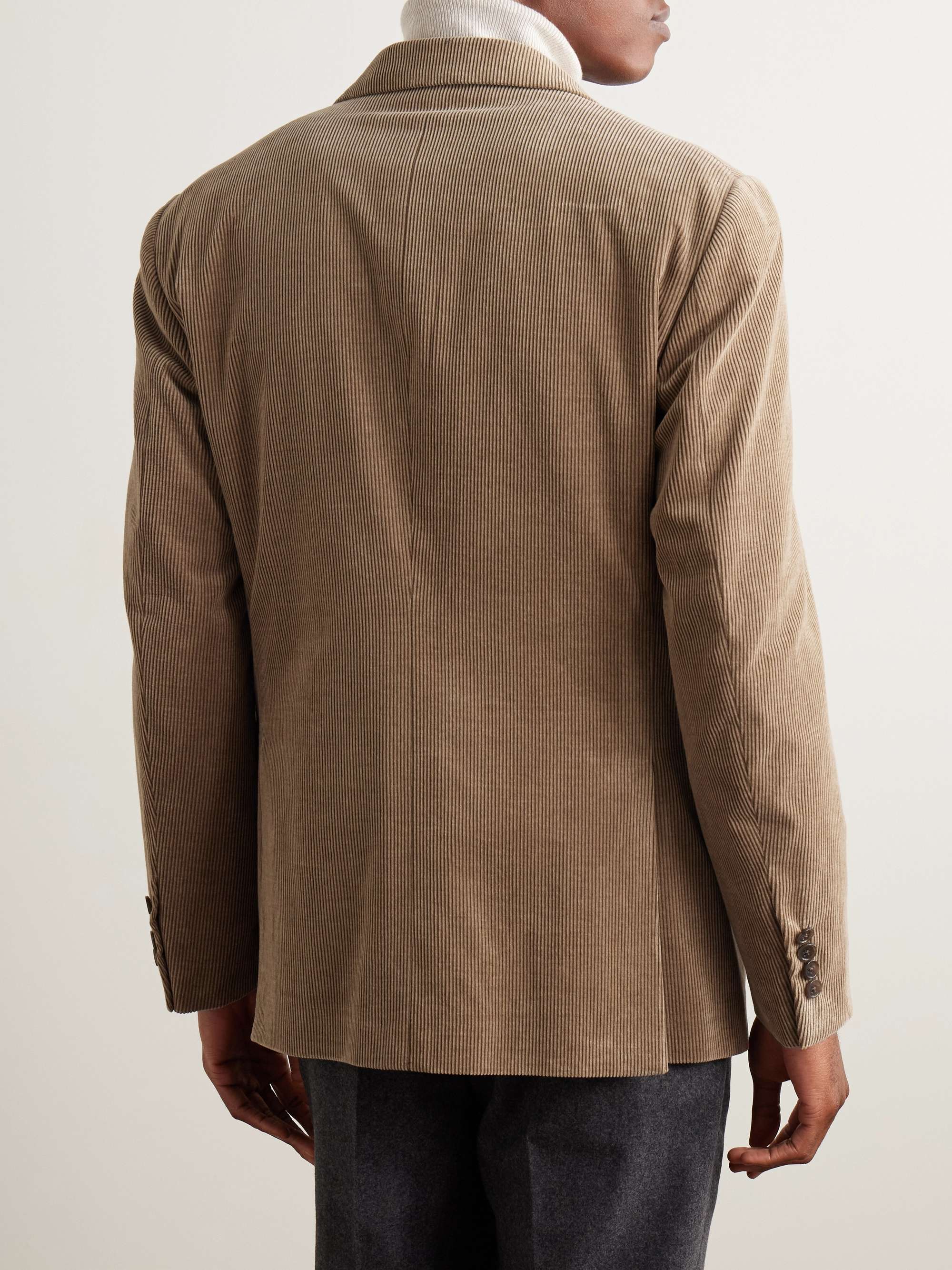 Kent Slim-Fit Cotton and Cashmere-Blend Corduroy Suit Jacket view